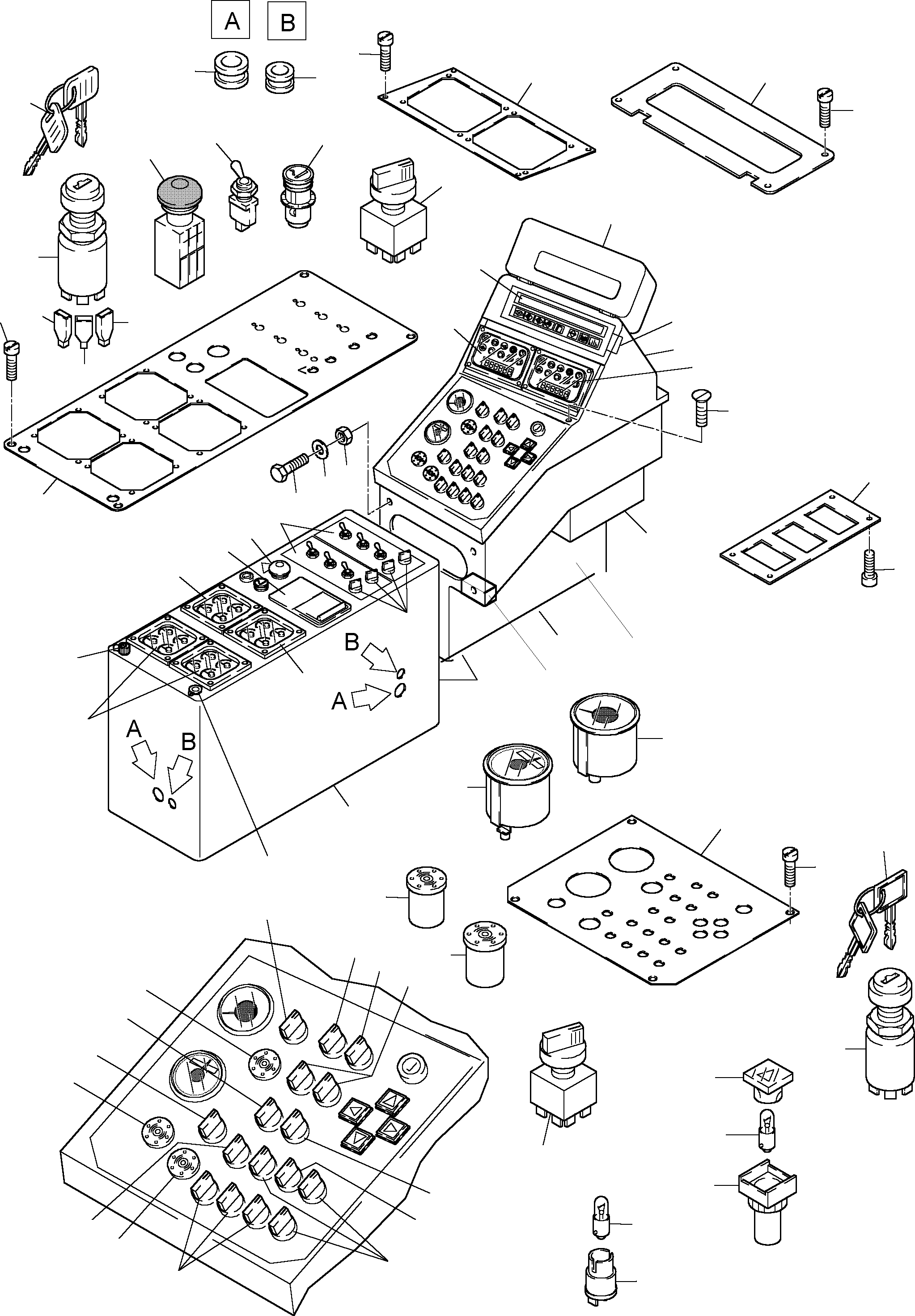 Instrumental board 890 059 40 KOMATSU