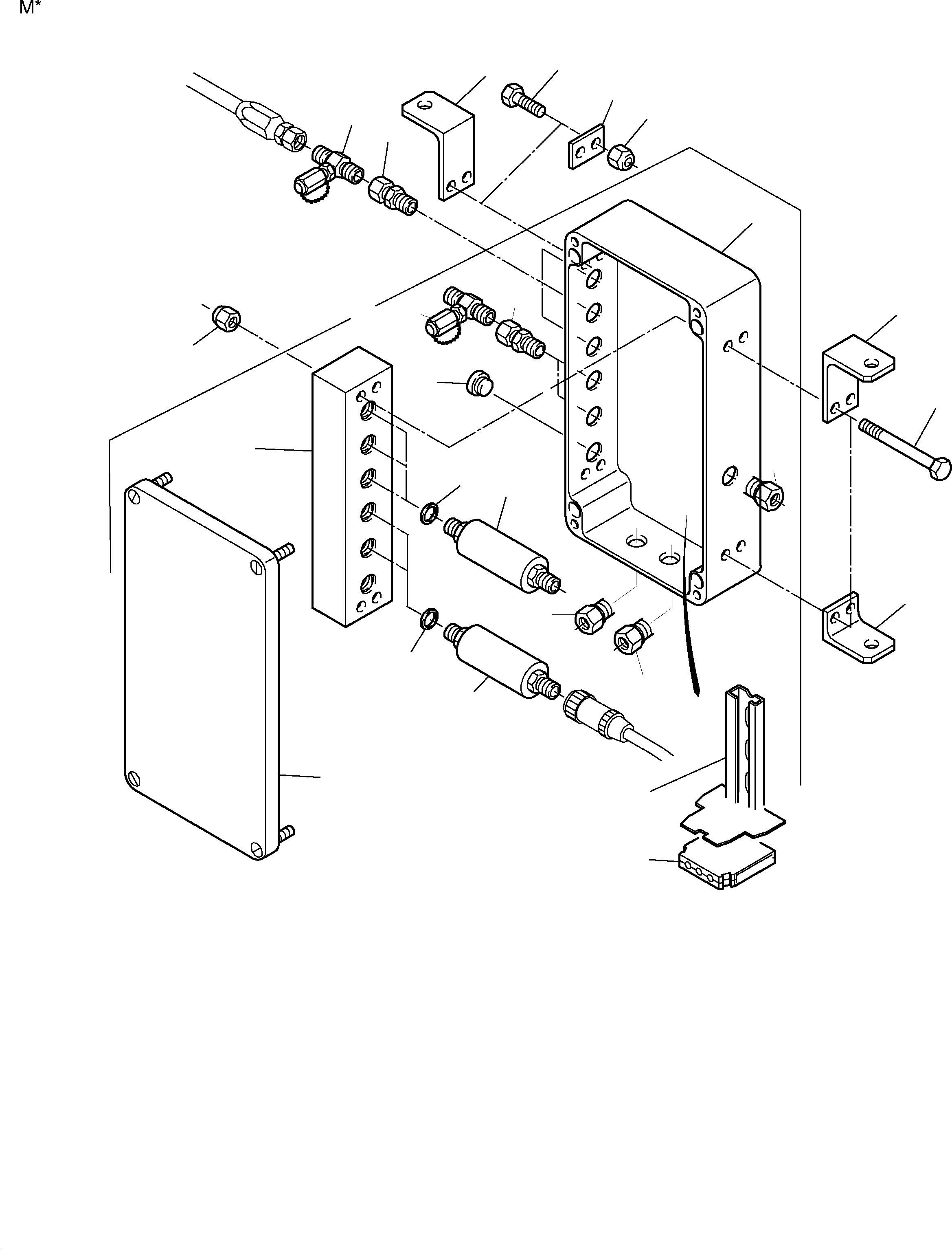 Sensor housing consist. of fig-nos: 02-21 882 723 40 KOMATSU