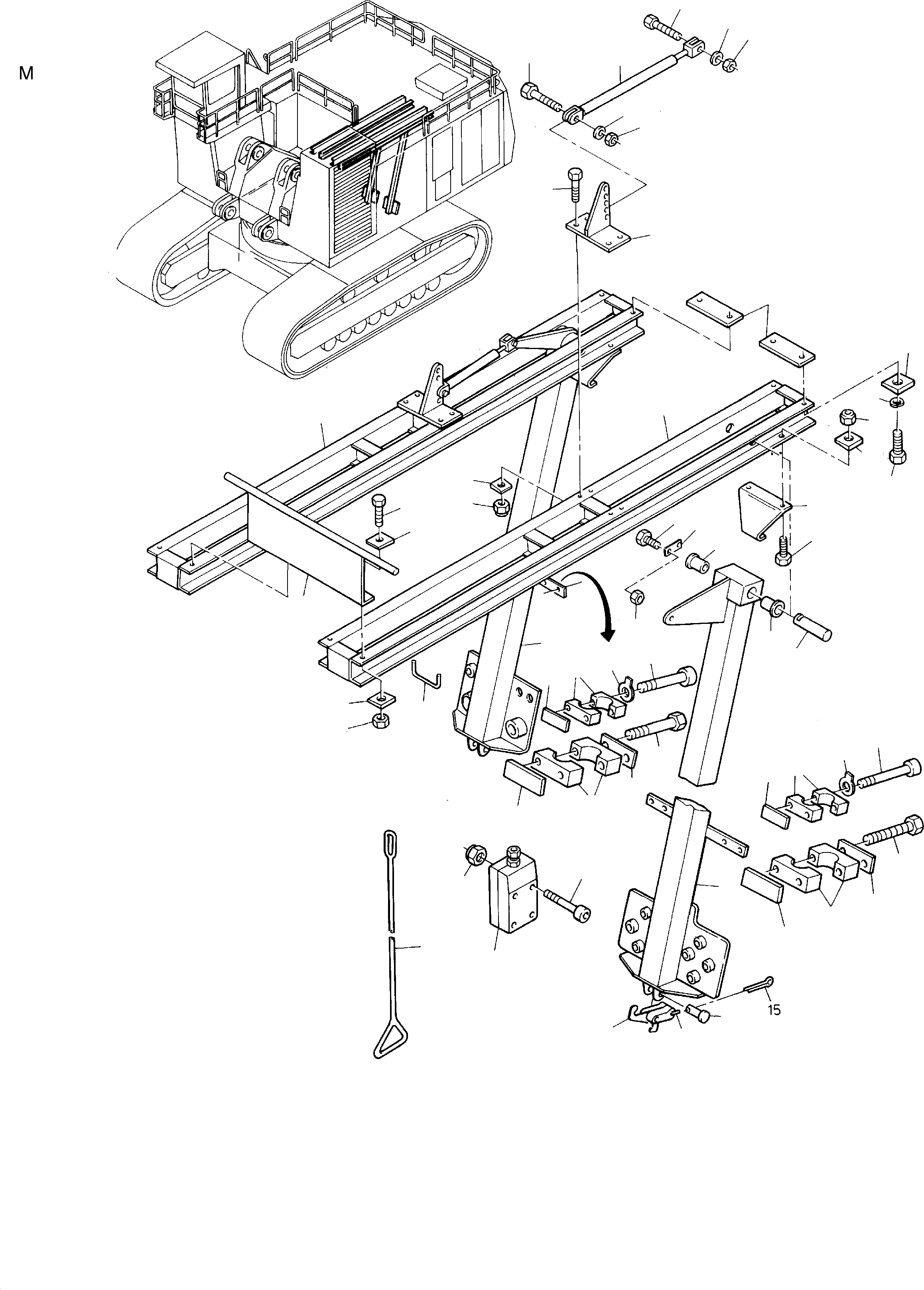 Yoke handle 890 032 40 KOMATSU