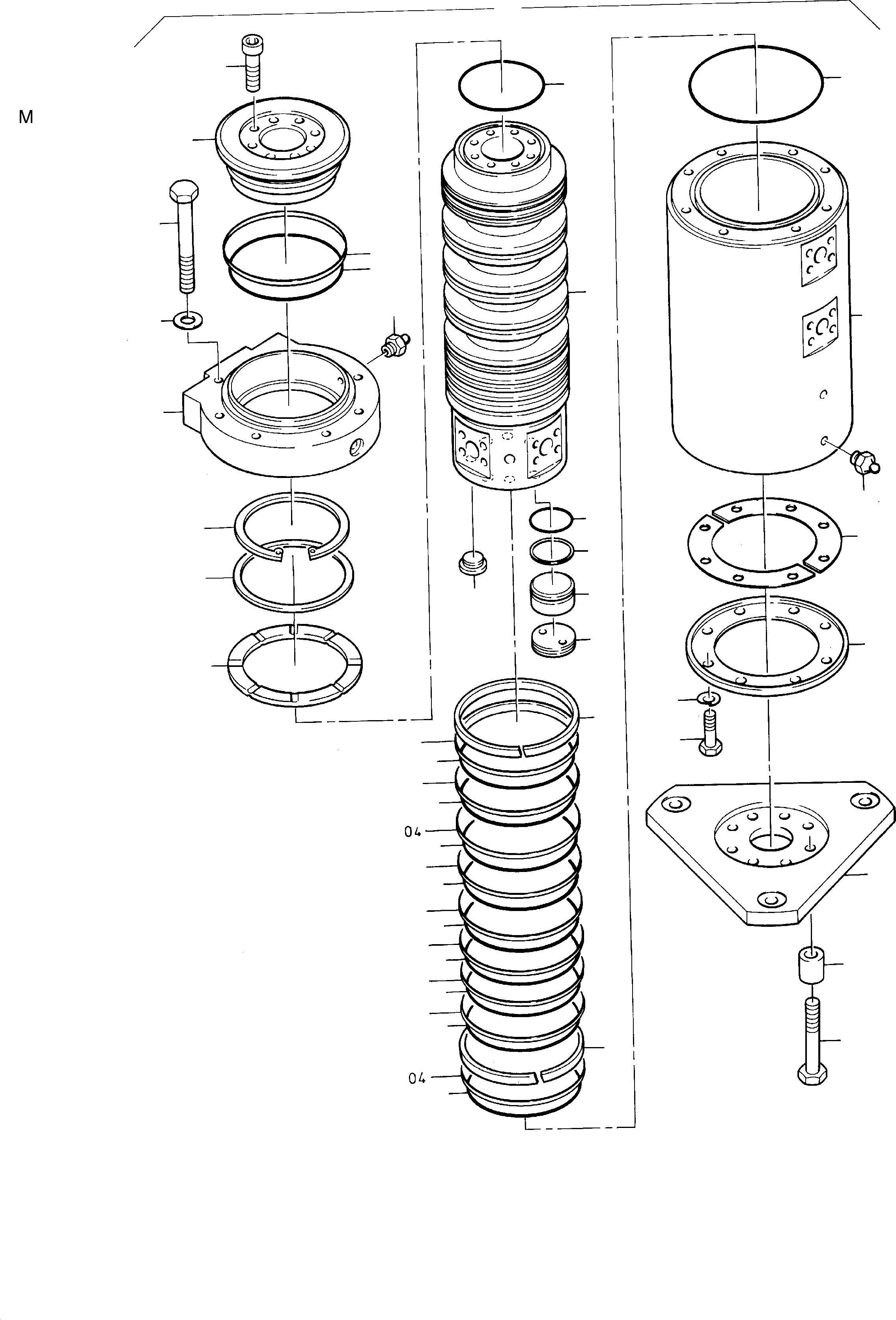 Rotary joint, assy. 430 600 40 KOMATSU