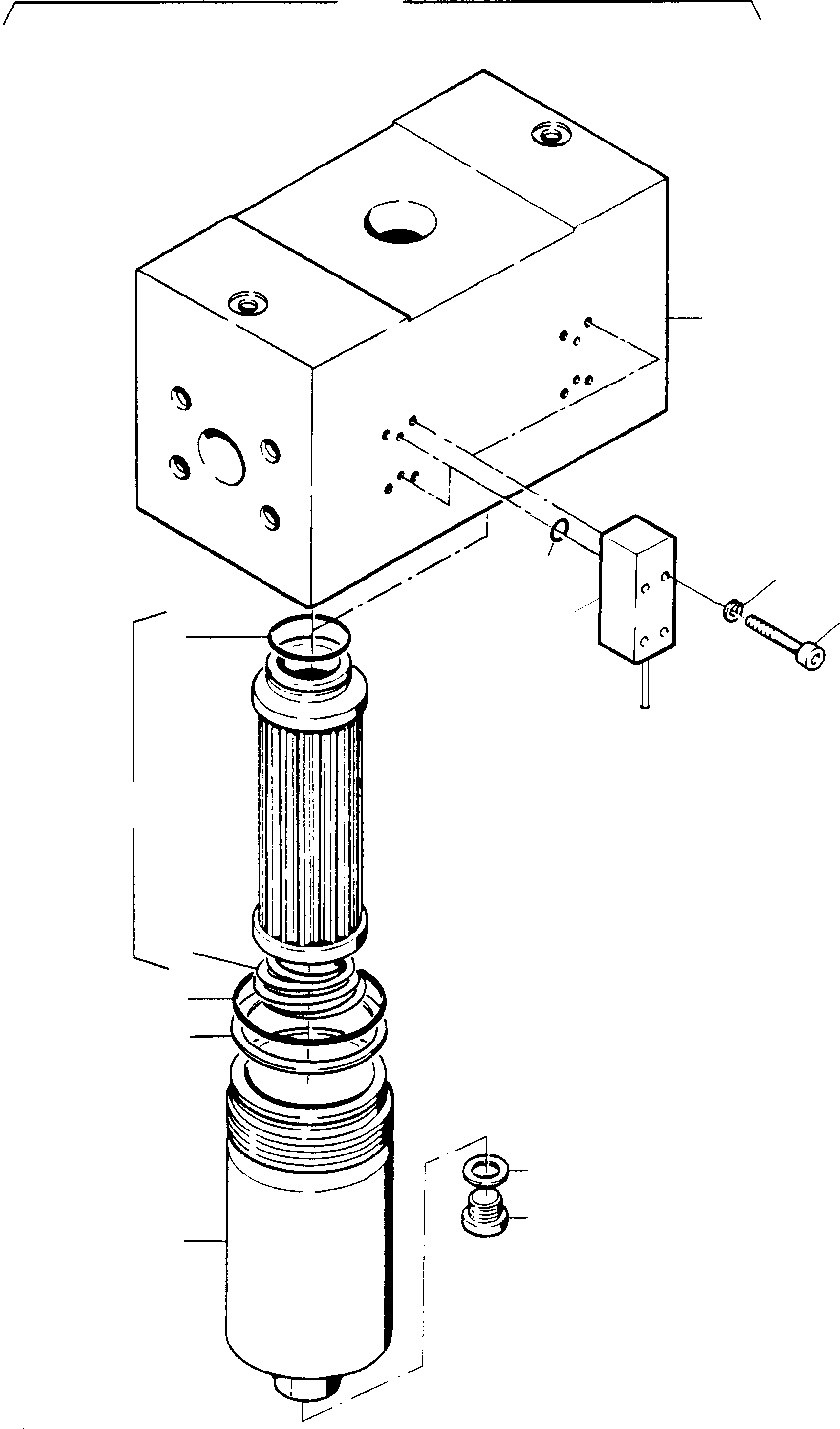 H.P. filter assy. 654 806 40 KOMATSU