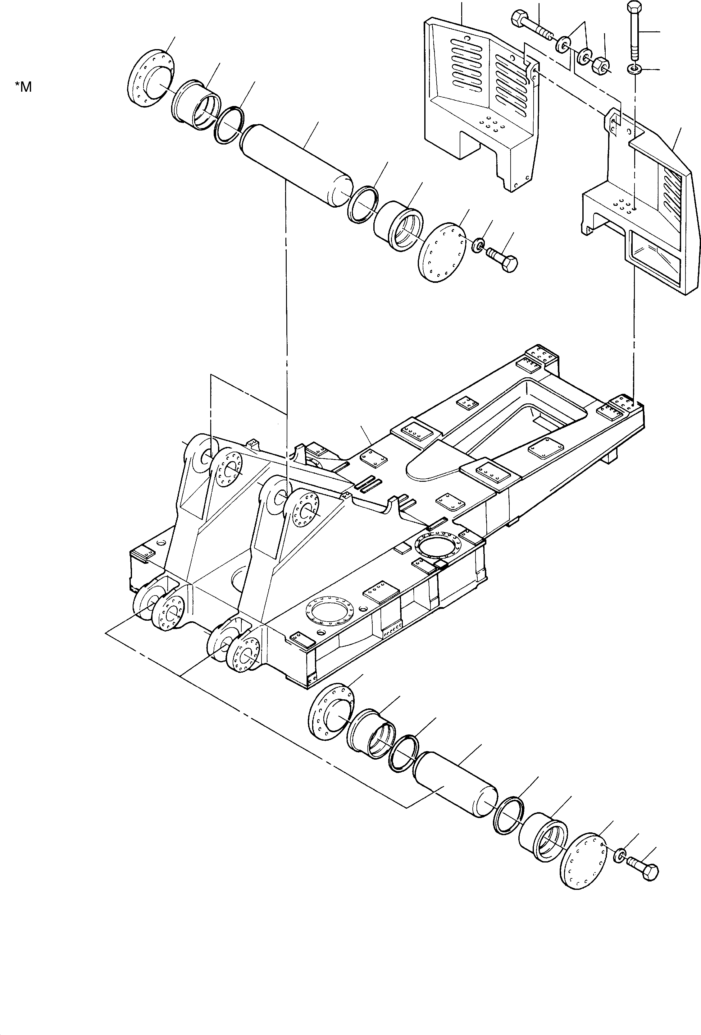 Superstruct. platform 902 201 40 KOMATSU