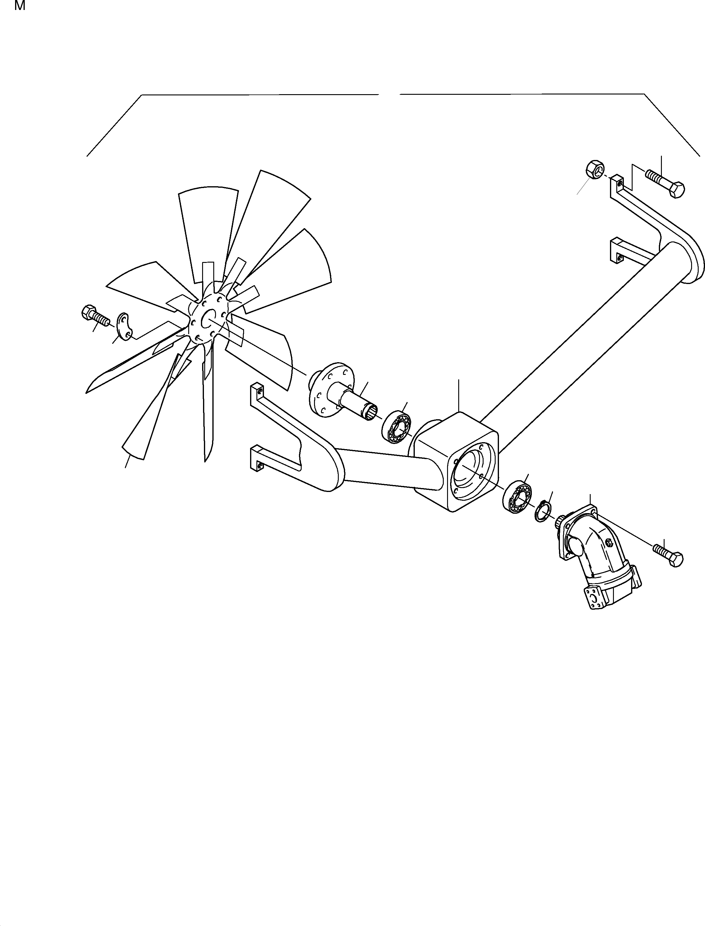 Fan crosshead 898 772 40 KOMATSU