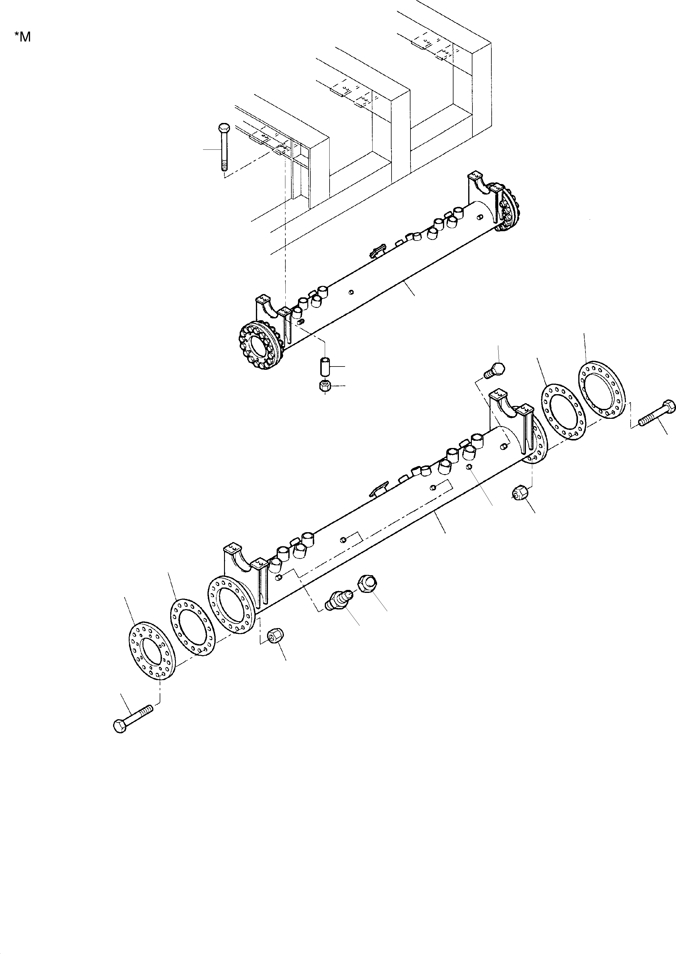 Suction tank assy. 894 320 40 KOMATSU