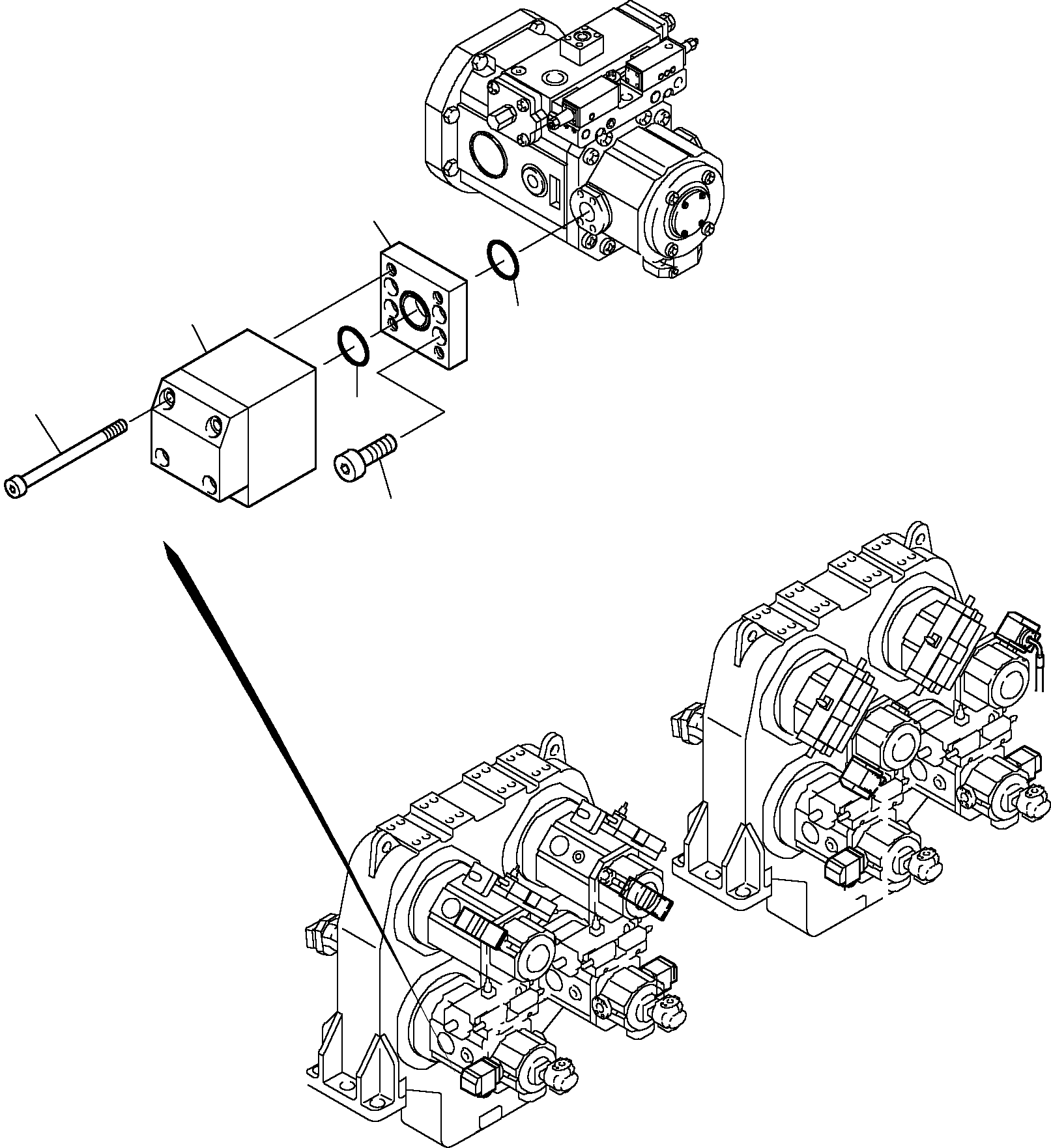 Промежуточная пластина 901 646 40 KOMATSU