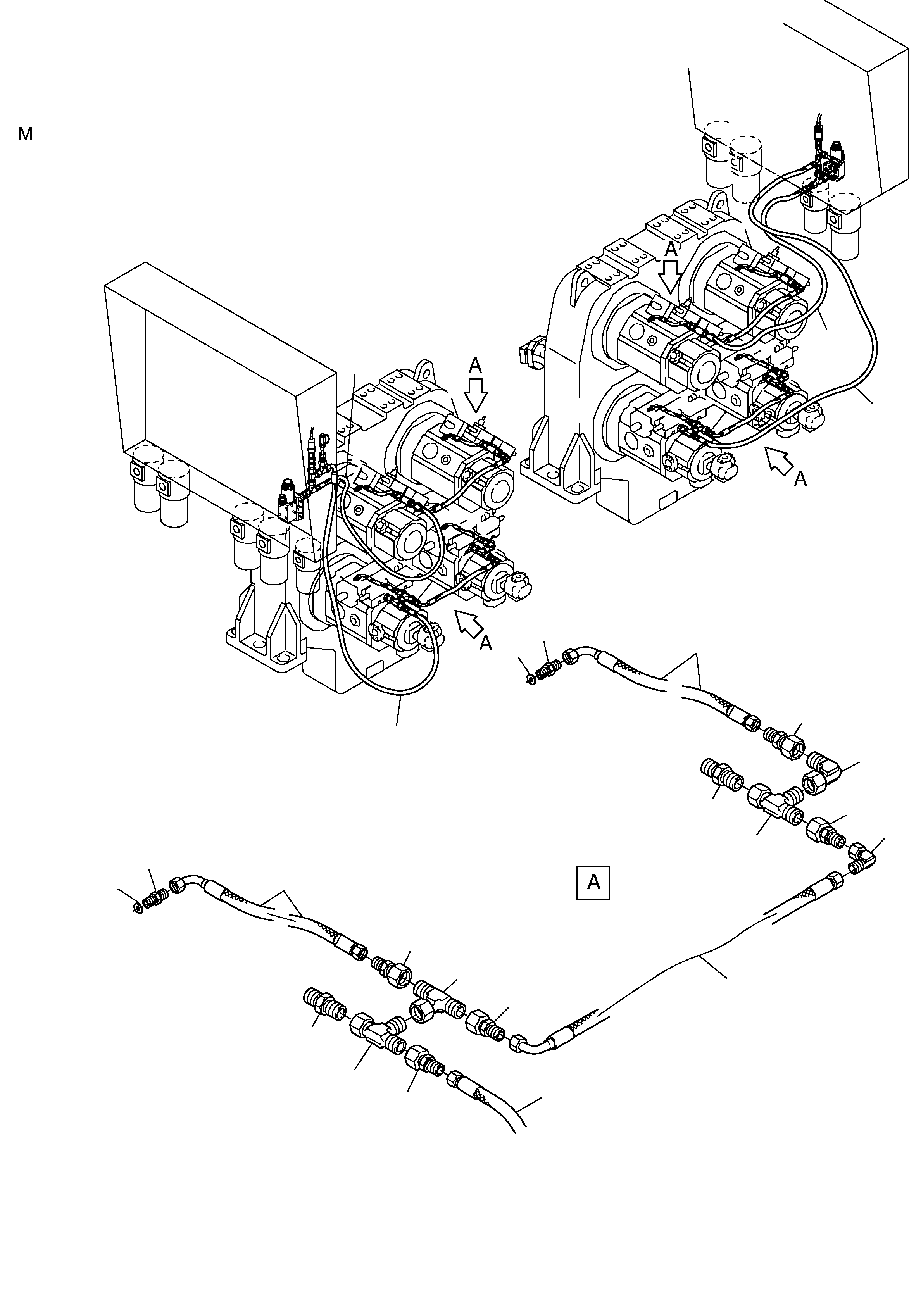Hose, assy DN 10x1600 643 874 40 KOMATSU