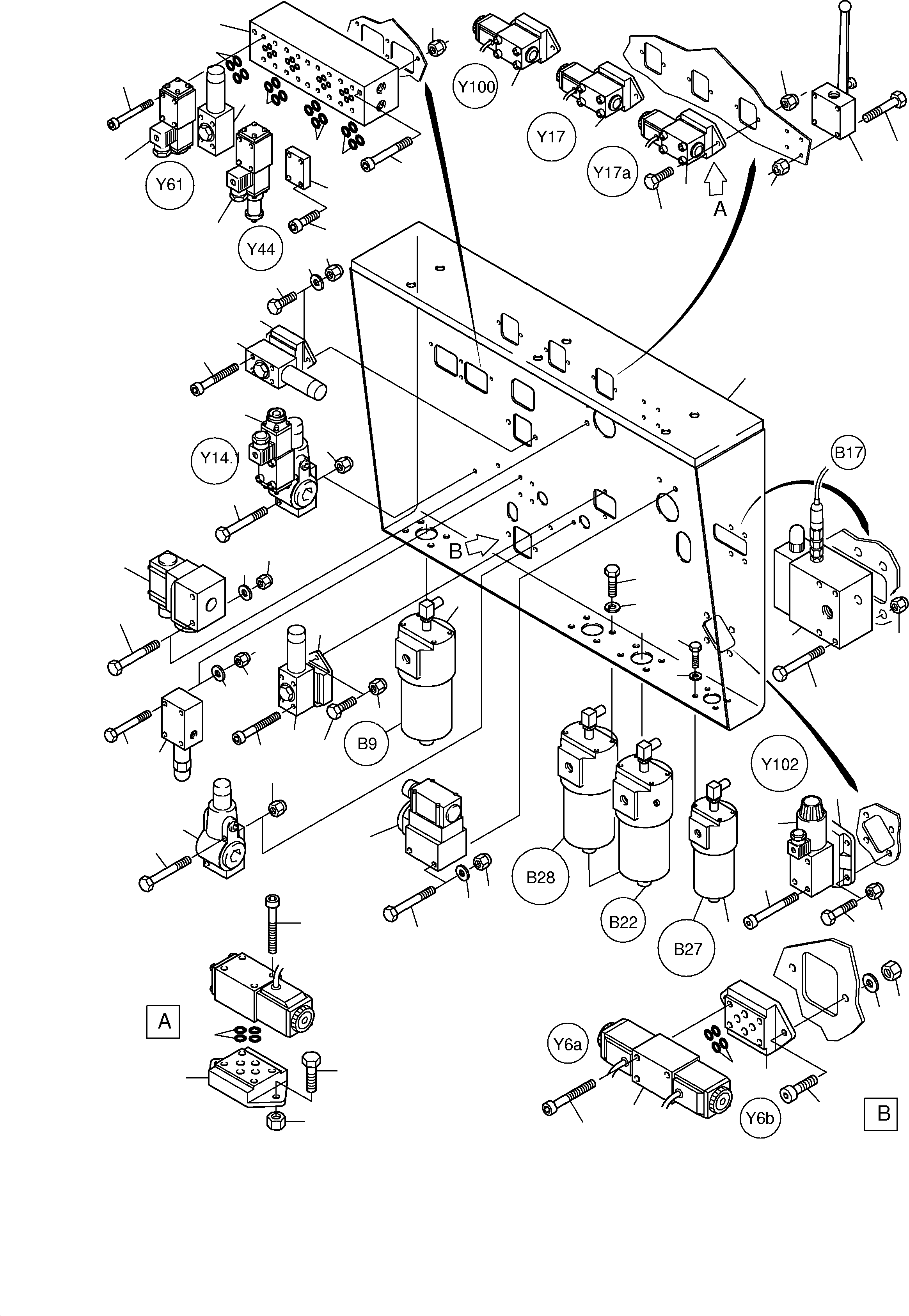 Control frame 899 125 40 KOMATSU