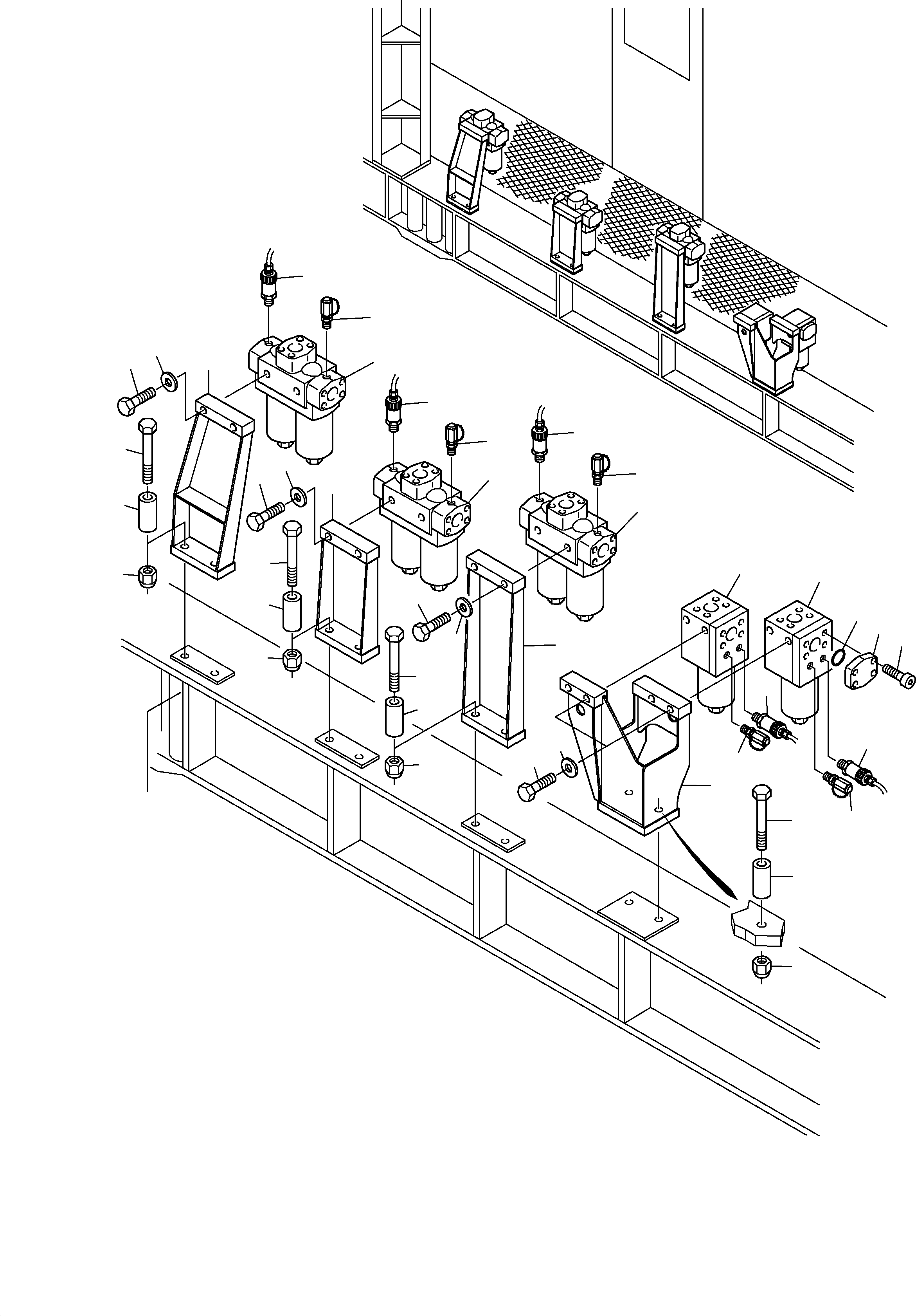 Filter bracket 901 684 40 KOMATSU