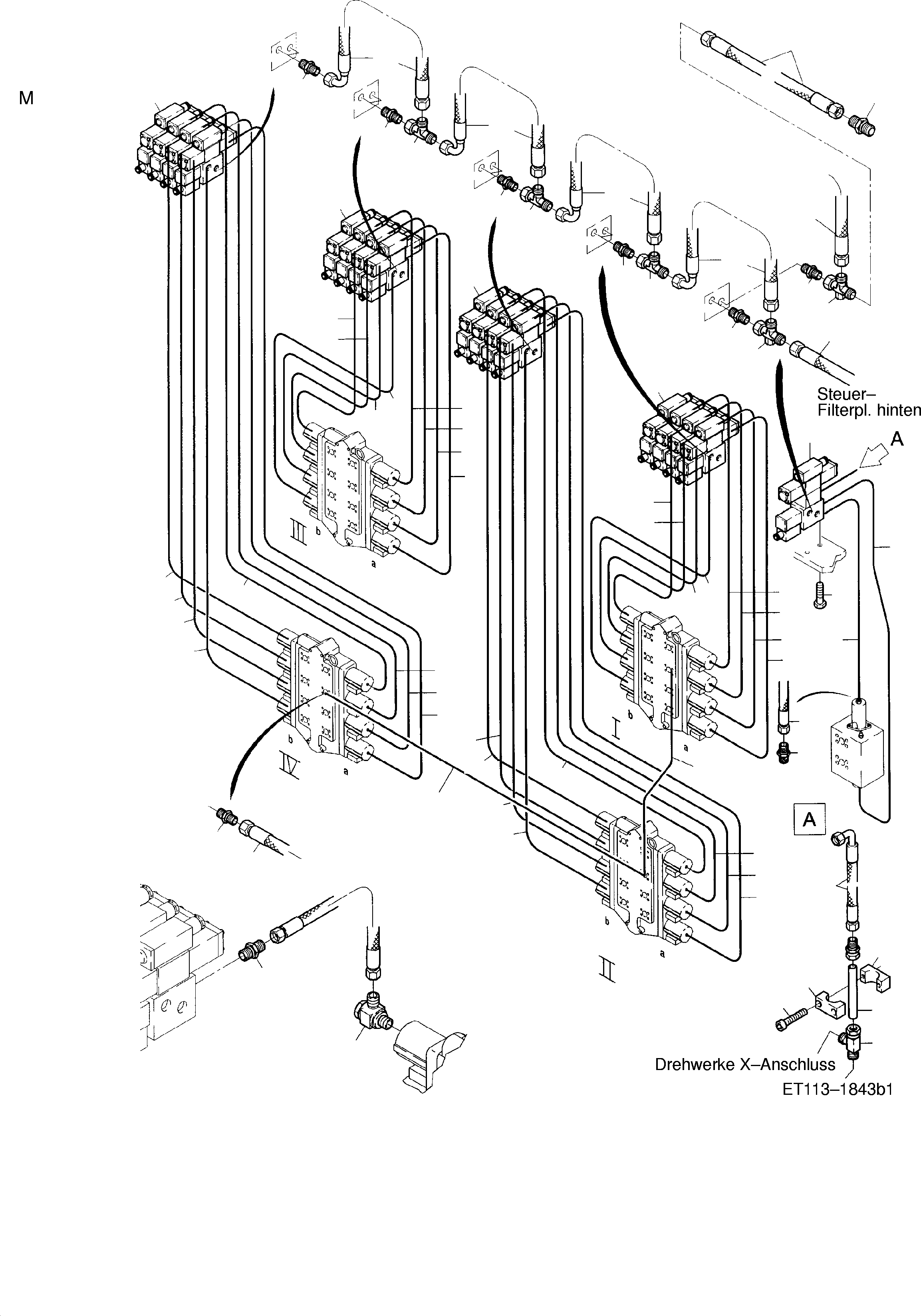 Hose assy. DN 10 x 850 643 866 40 KOMATSU