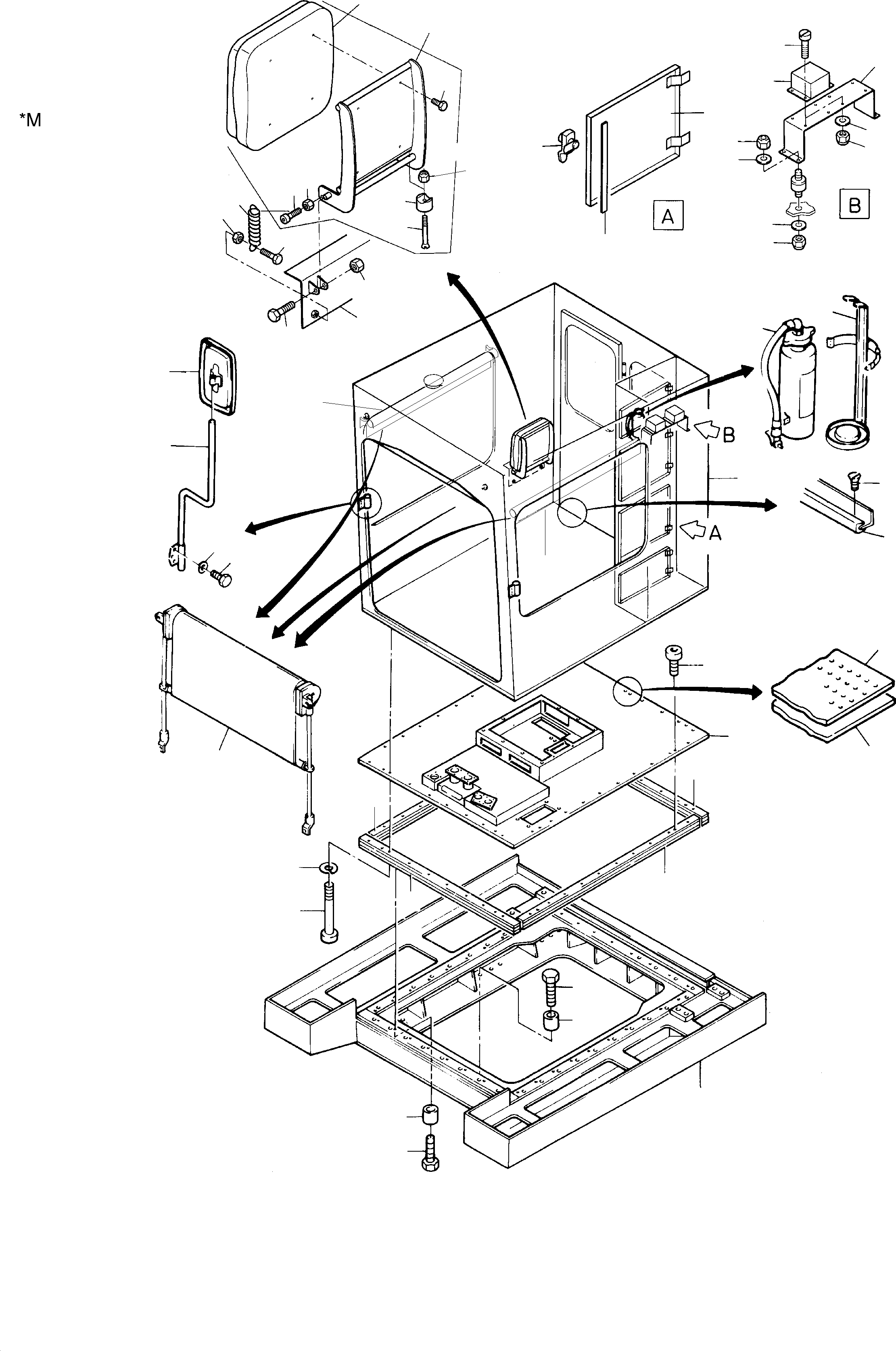 Control plate 651 838 40 KOMATSU
