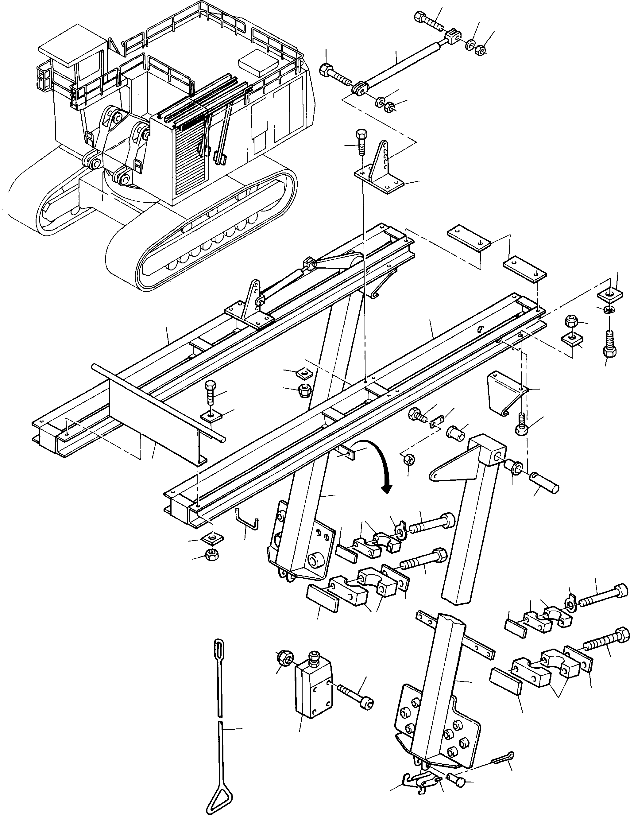 Supporting beam 899 137 40 KOMATSU