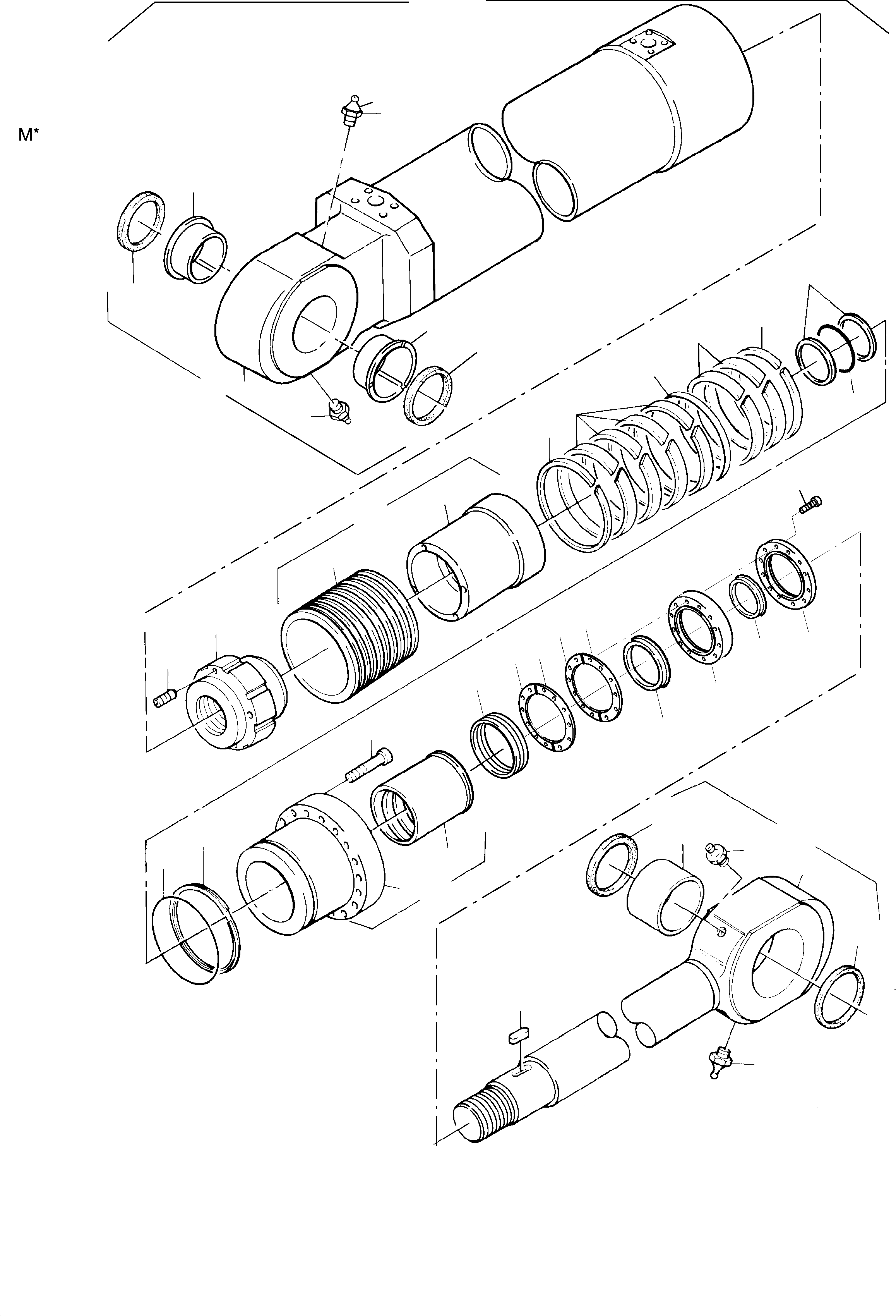 Piston guide ring 896 441 40 KOMATSU