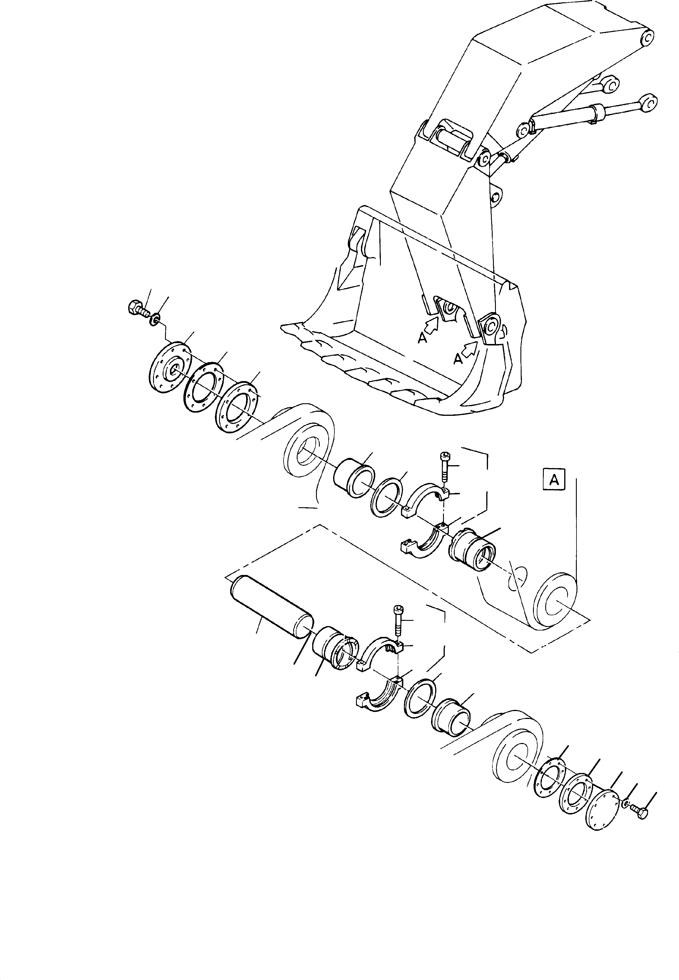 Впрессованная втулка 898 960 40 KOMATSU