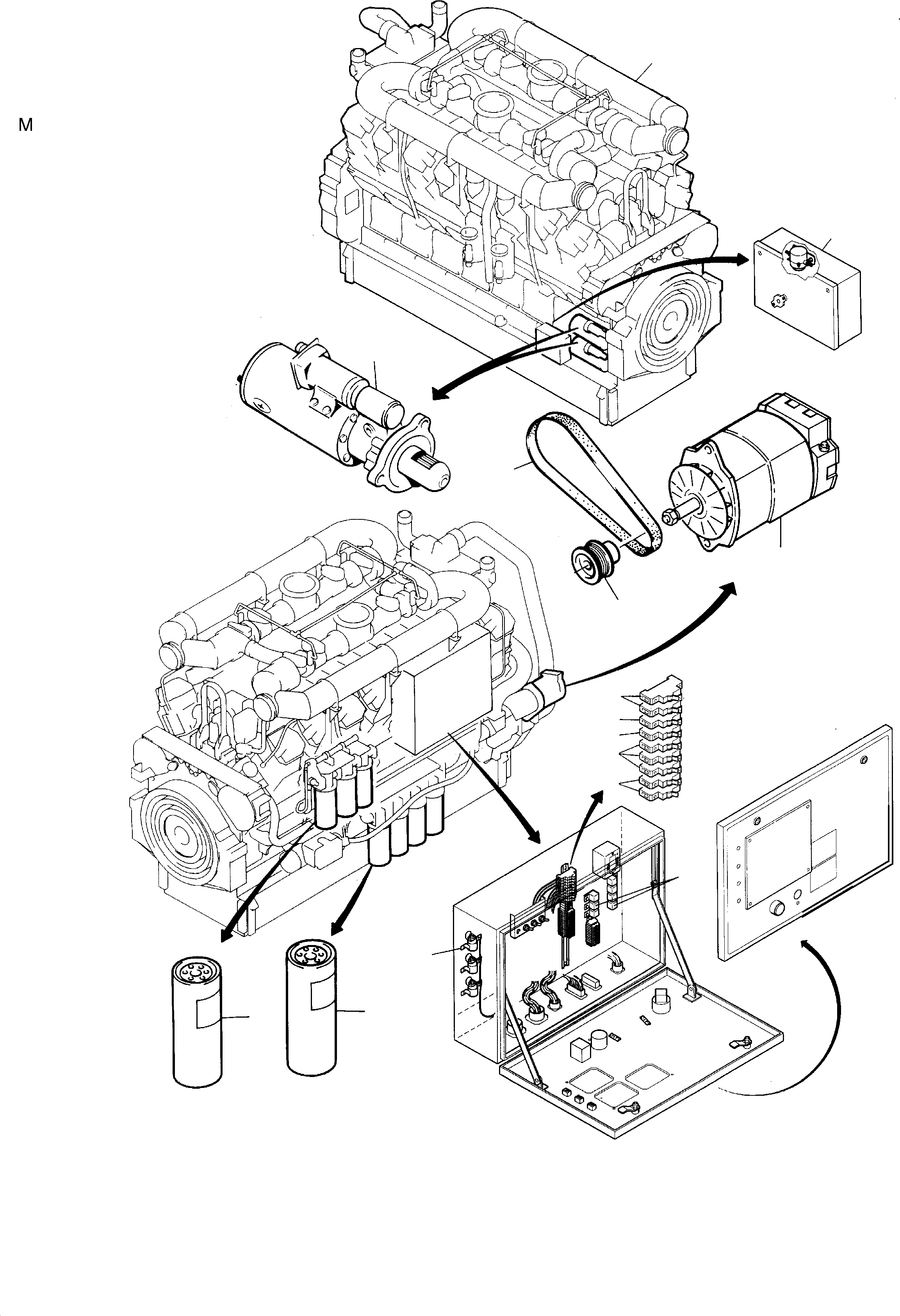 Diesel engine 898 705 40 KOMATSU