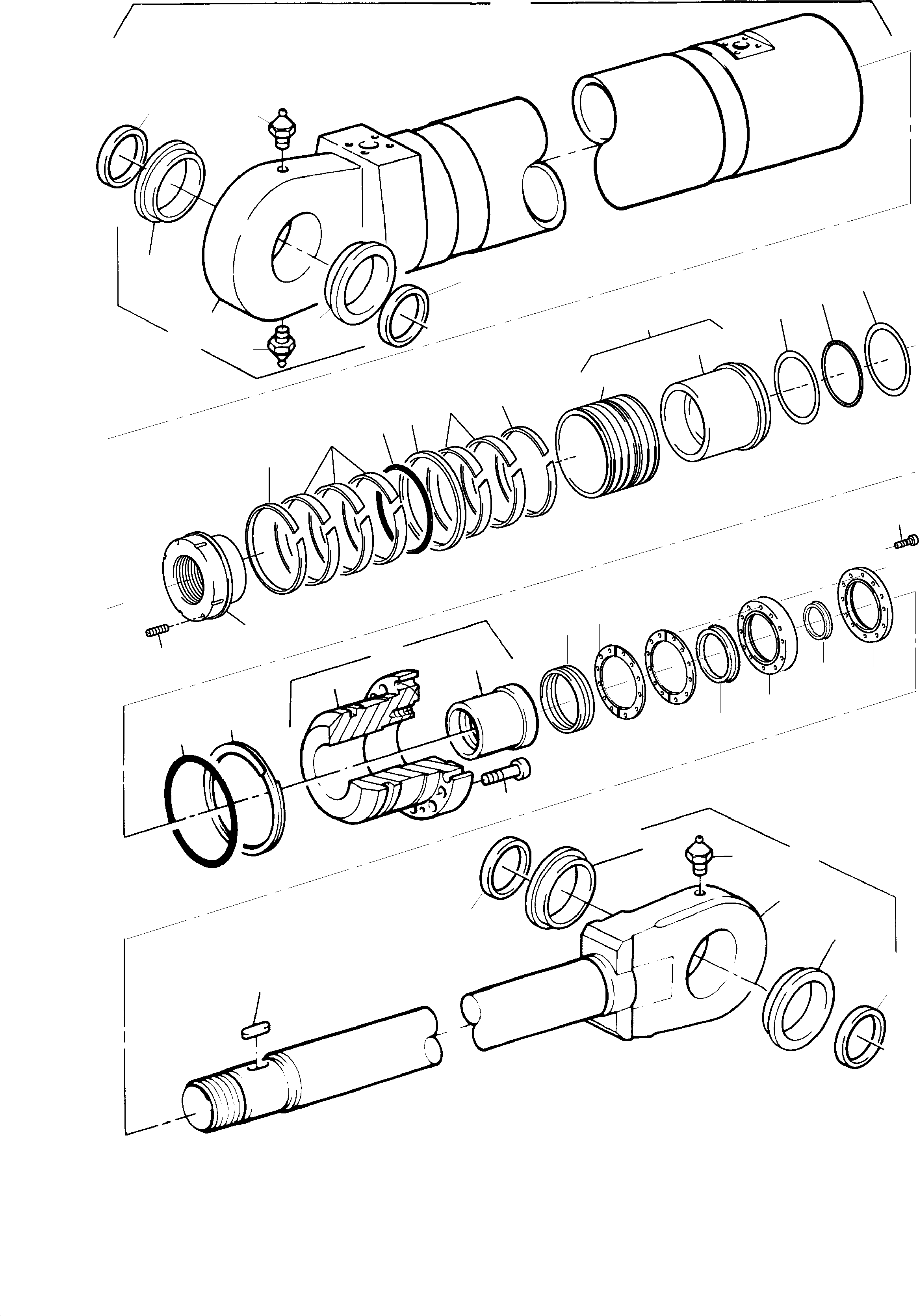 Hydraulic cylinder 902 795 40 KOMATSU