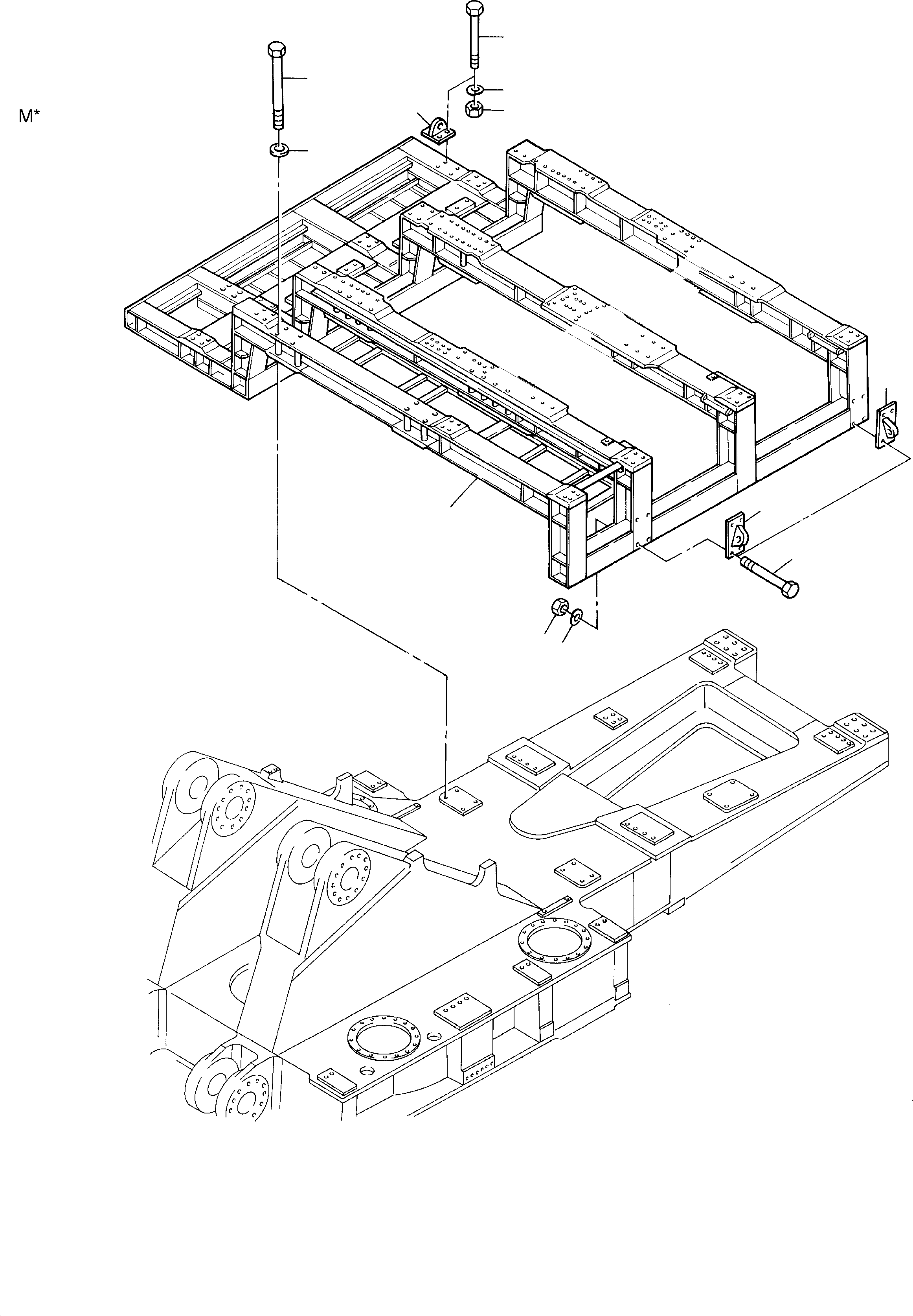 Power frame 903 659 40 KOMATSU