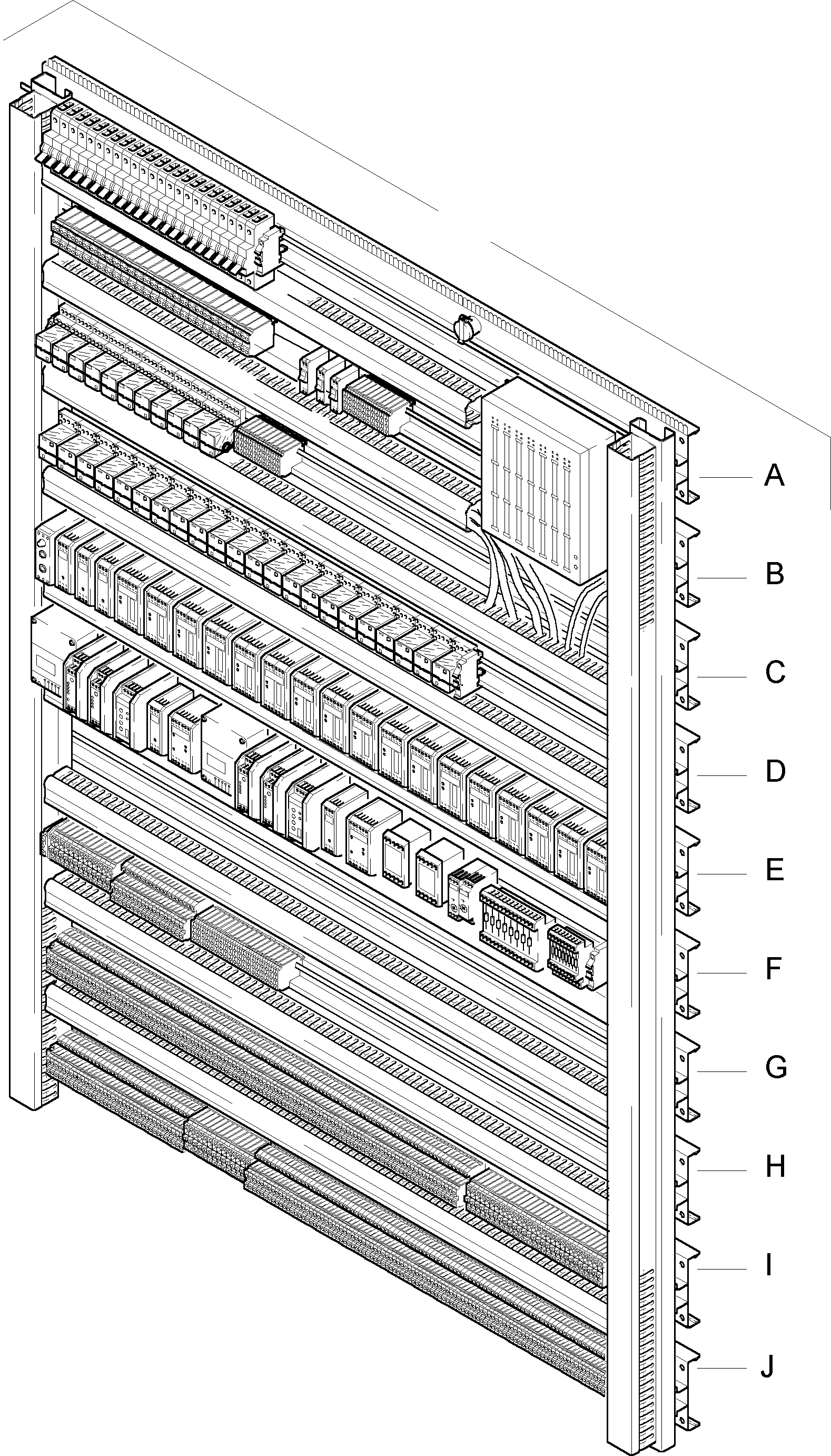 Switch framing with electr. parts 901 348 40 KOMATSU