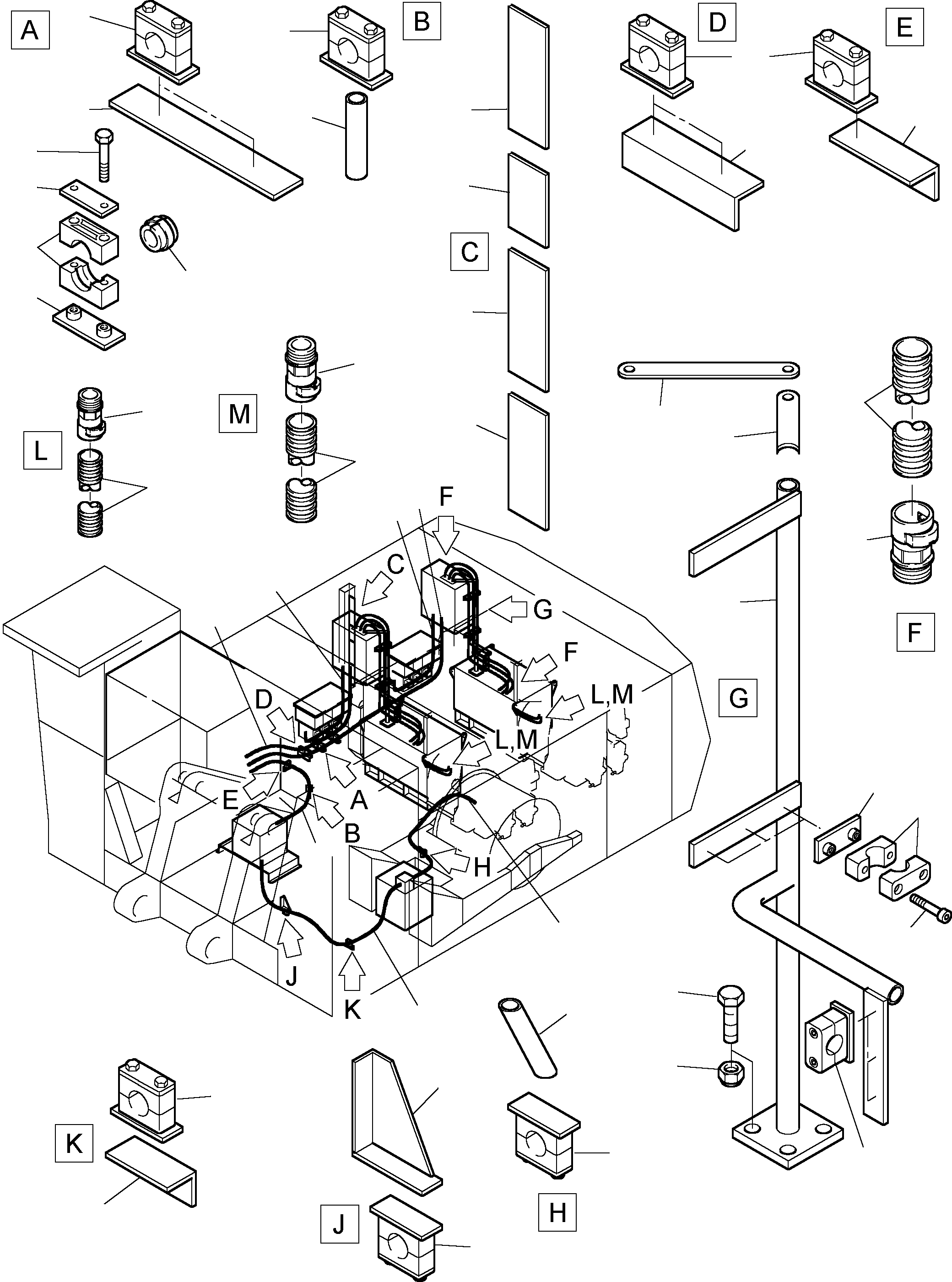 Приварная пластина 515 596 98 KOMATSU