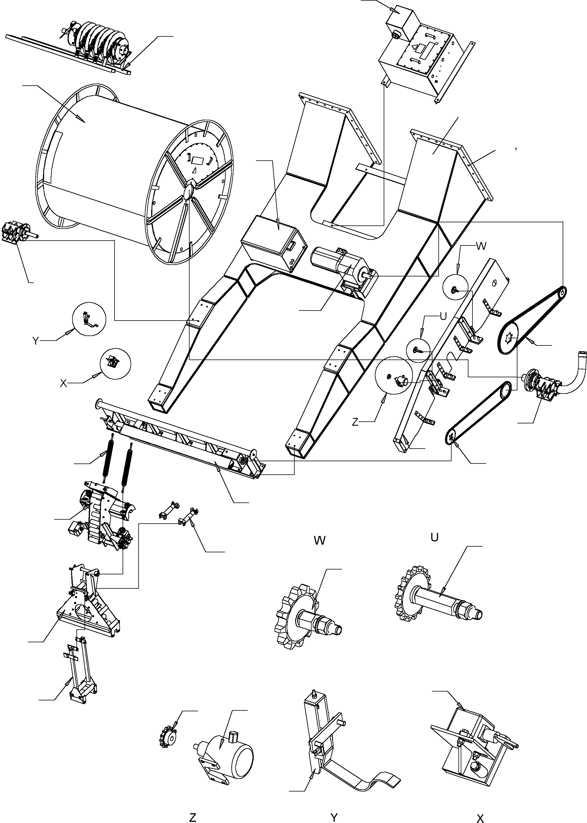 Track adjuster output assy. 381-301-017 769 331 73 KOMATSU