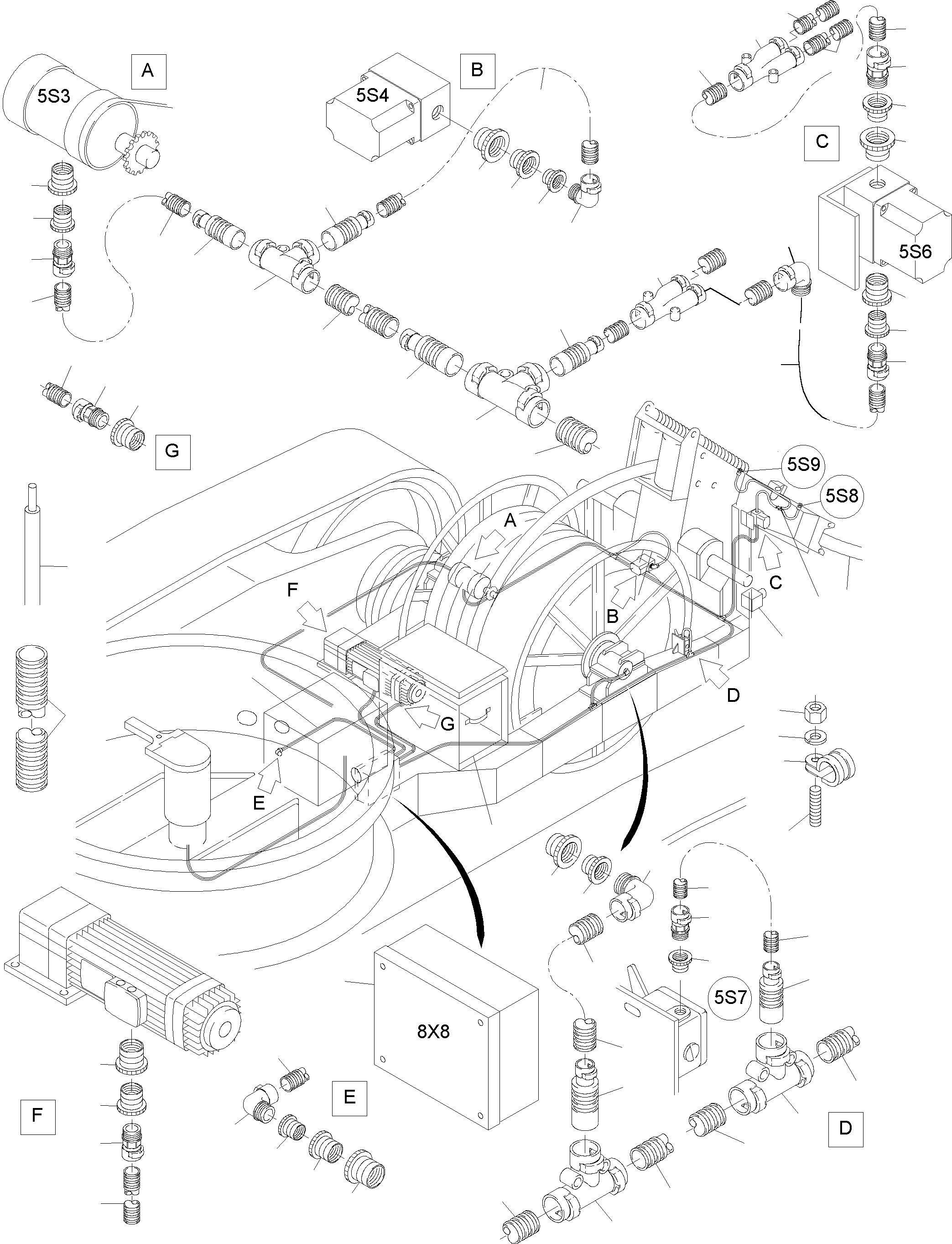 Reducing HPG21-PG16 600 814 99 KOMATSU