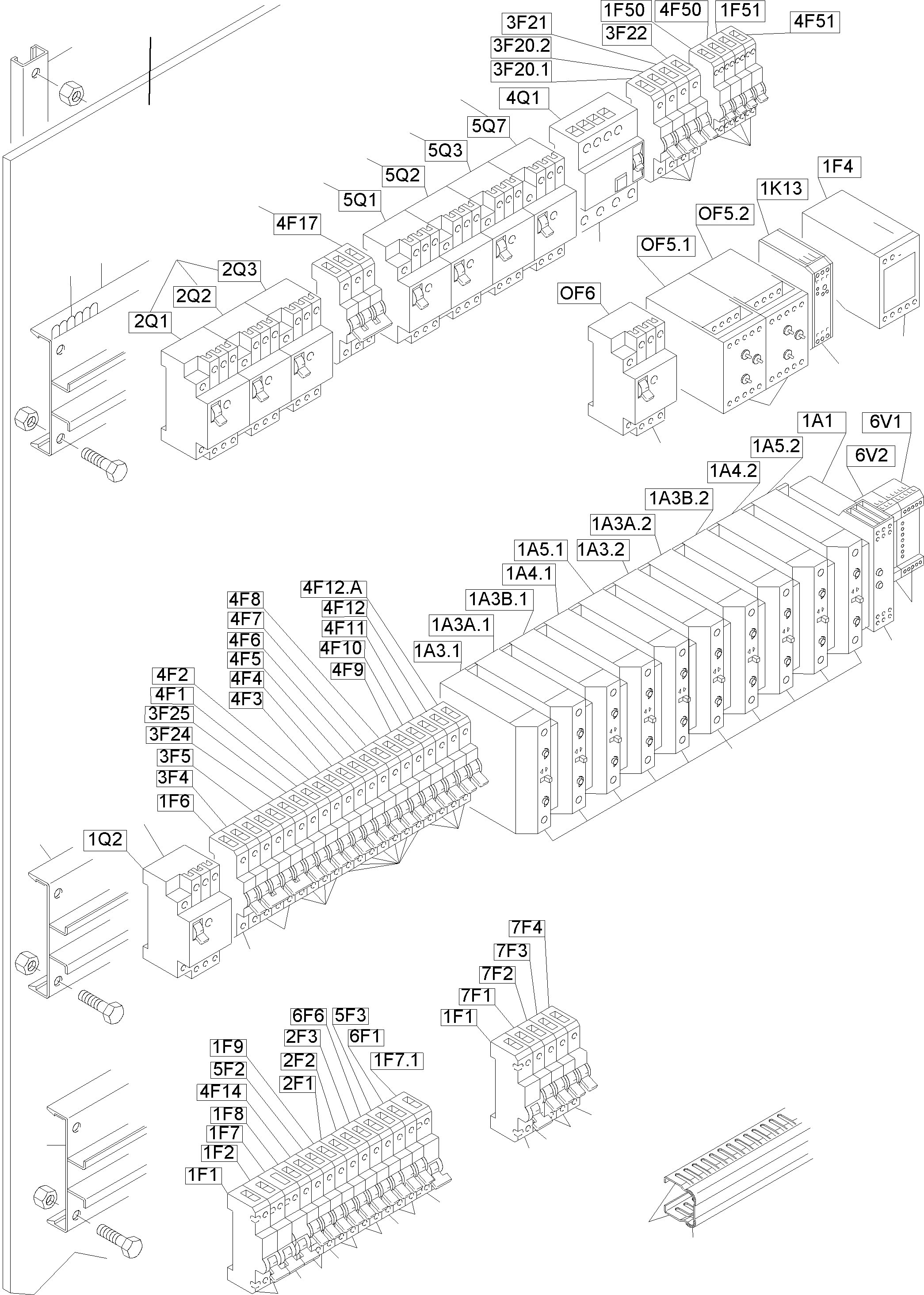 Power switch 1-1,6A 764 596 73 KOMATSU