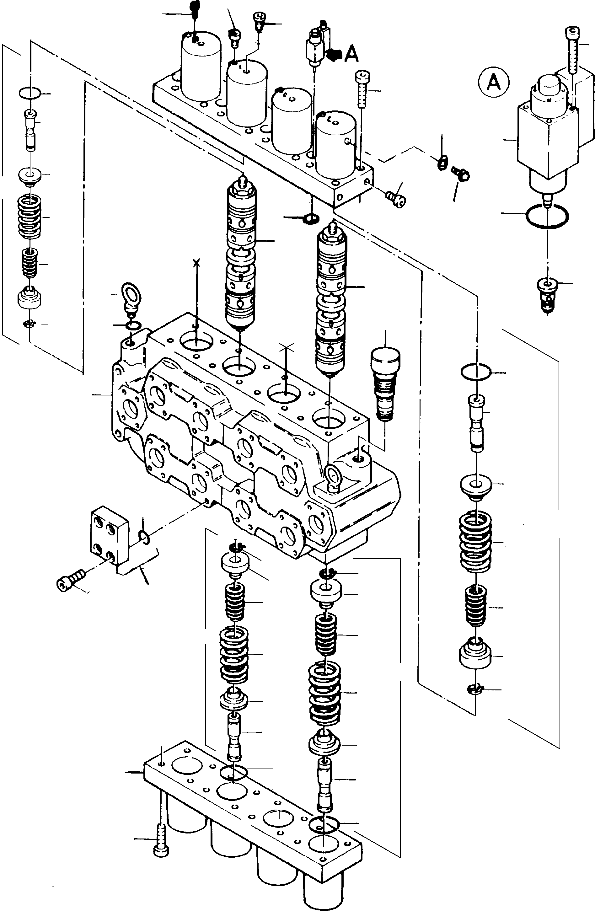 Control block assy. 907 057 40 KOMATSU