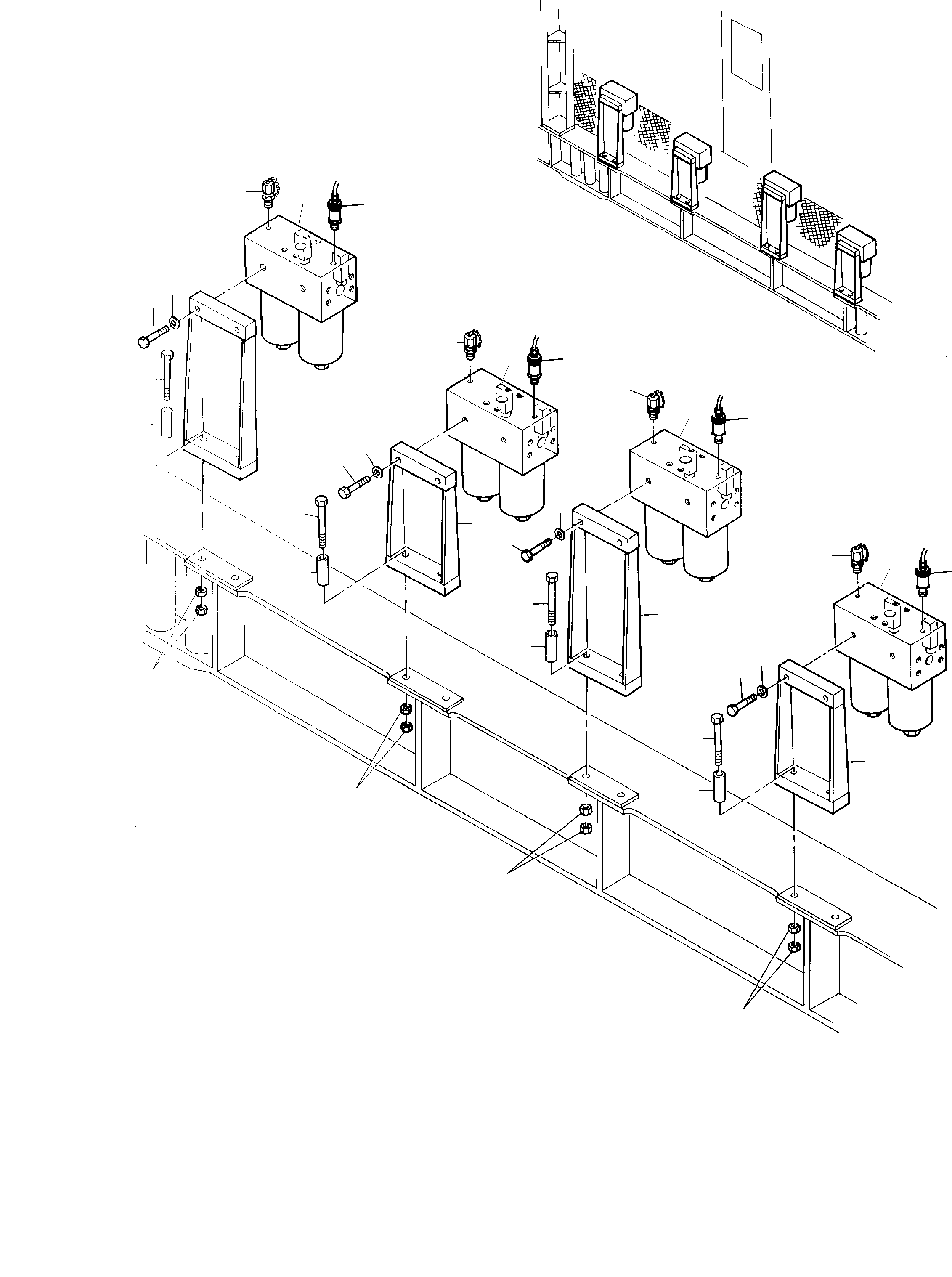 Filter bracket 909 015 40 KOMATSU