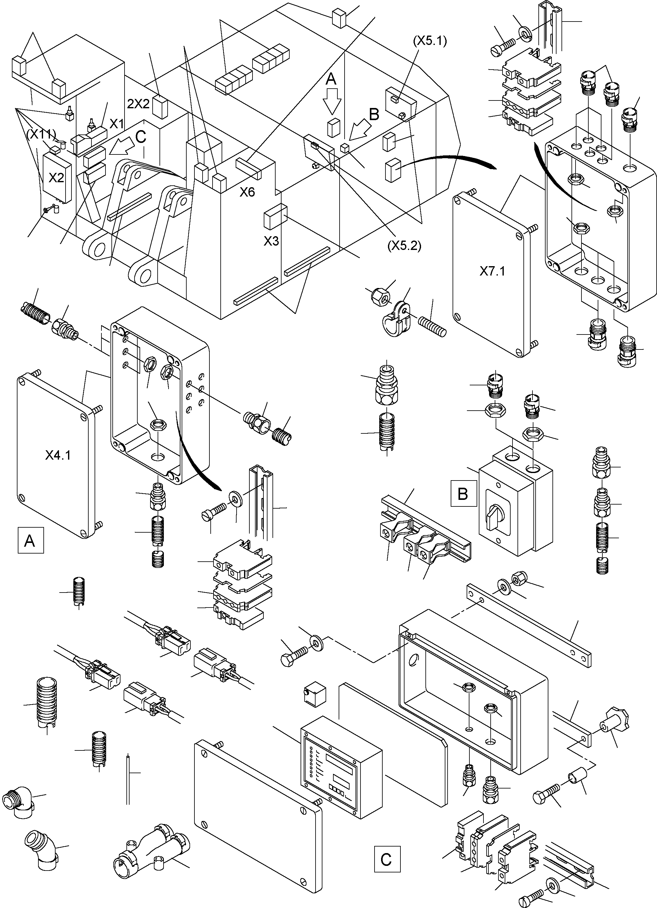 Harness - EUI motor 894 042 40 KOMATSU