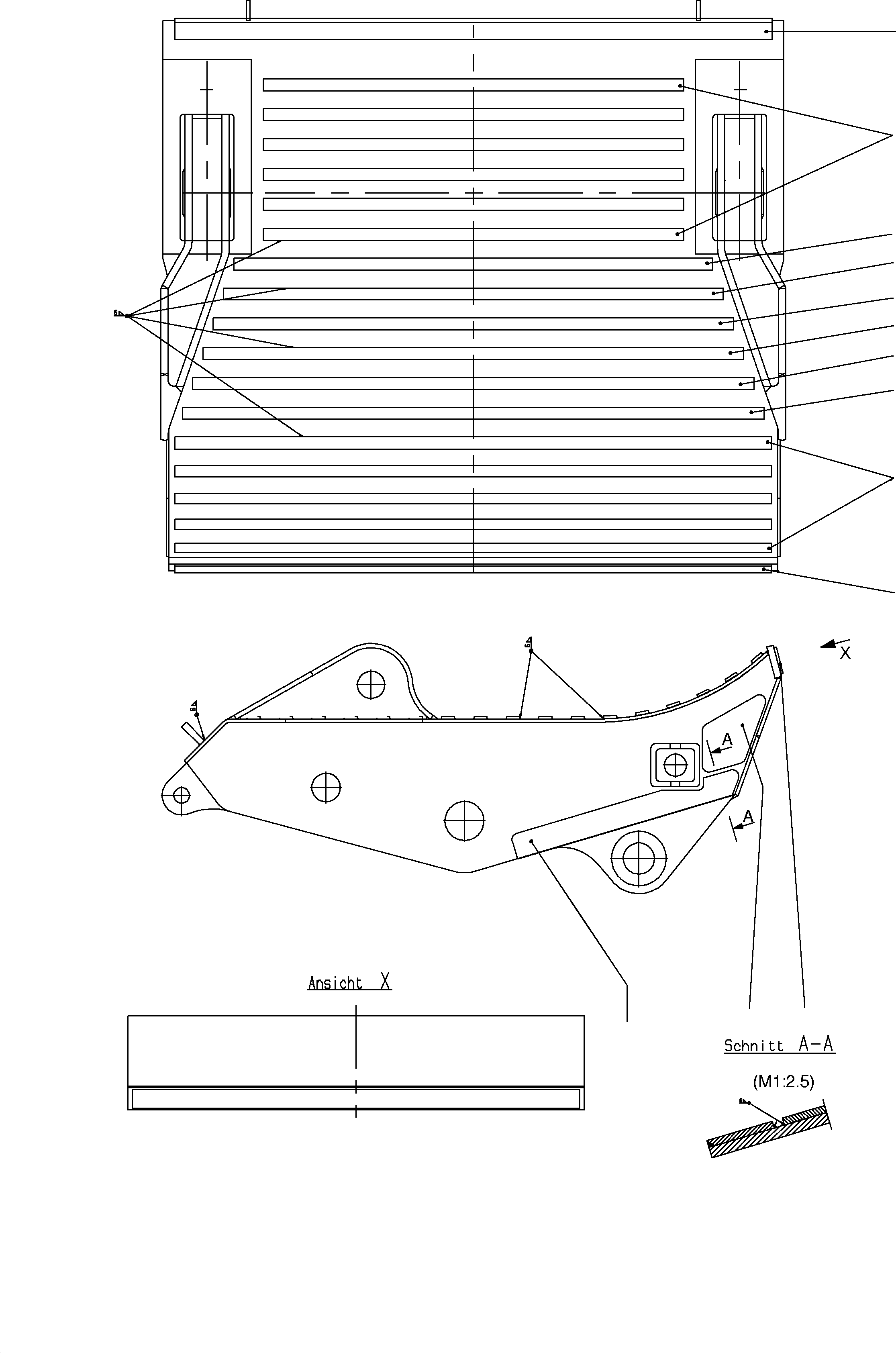 Plate 20x100x4595 905 348 40 KOMATSU