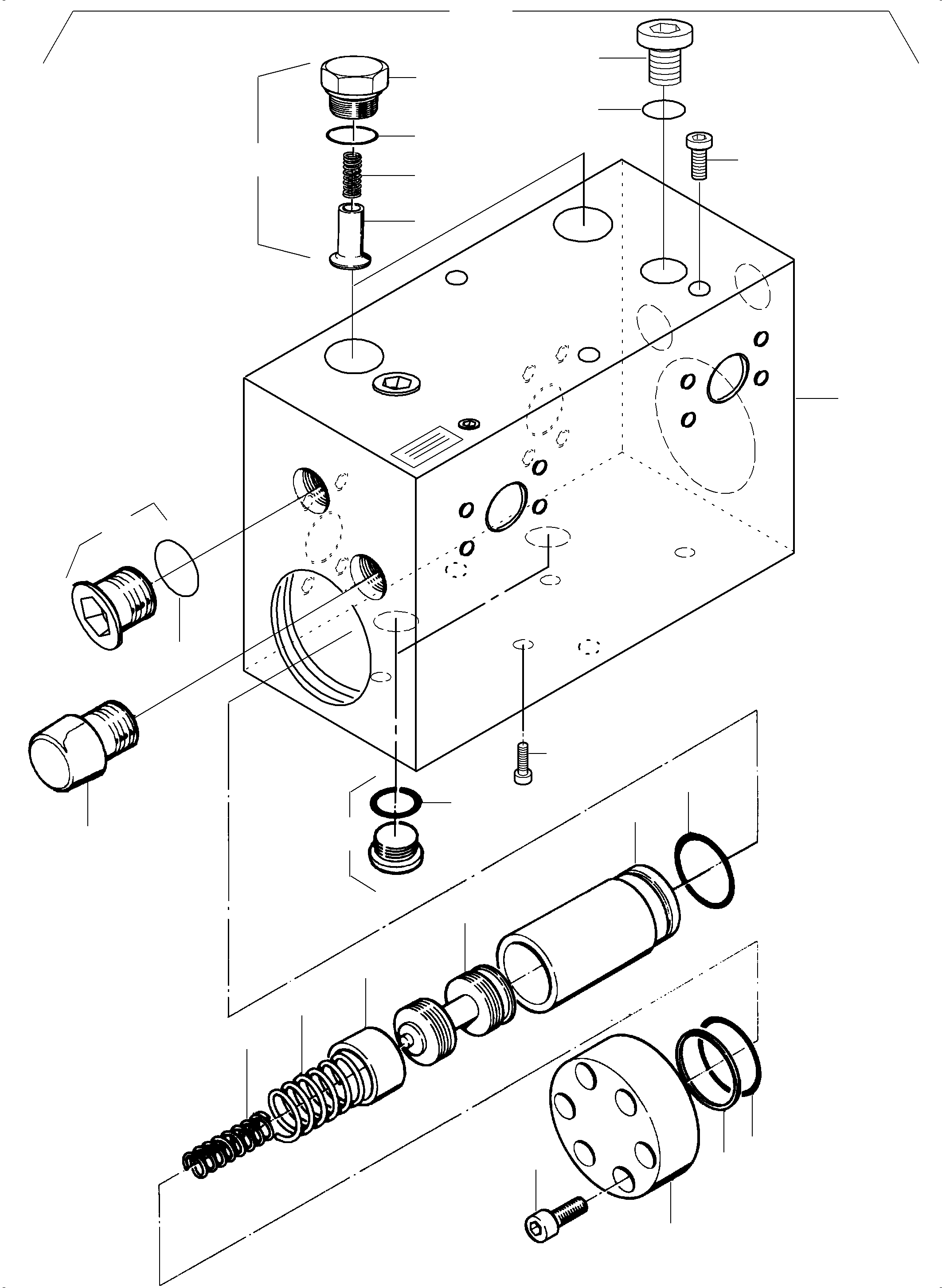 Plug with O-ring 767 030 73 KOMATSU