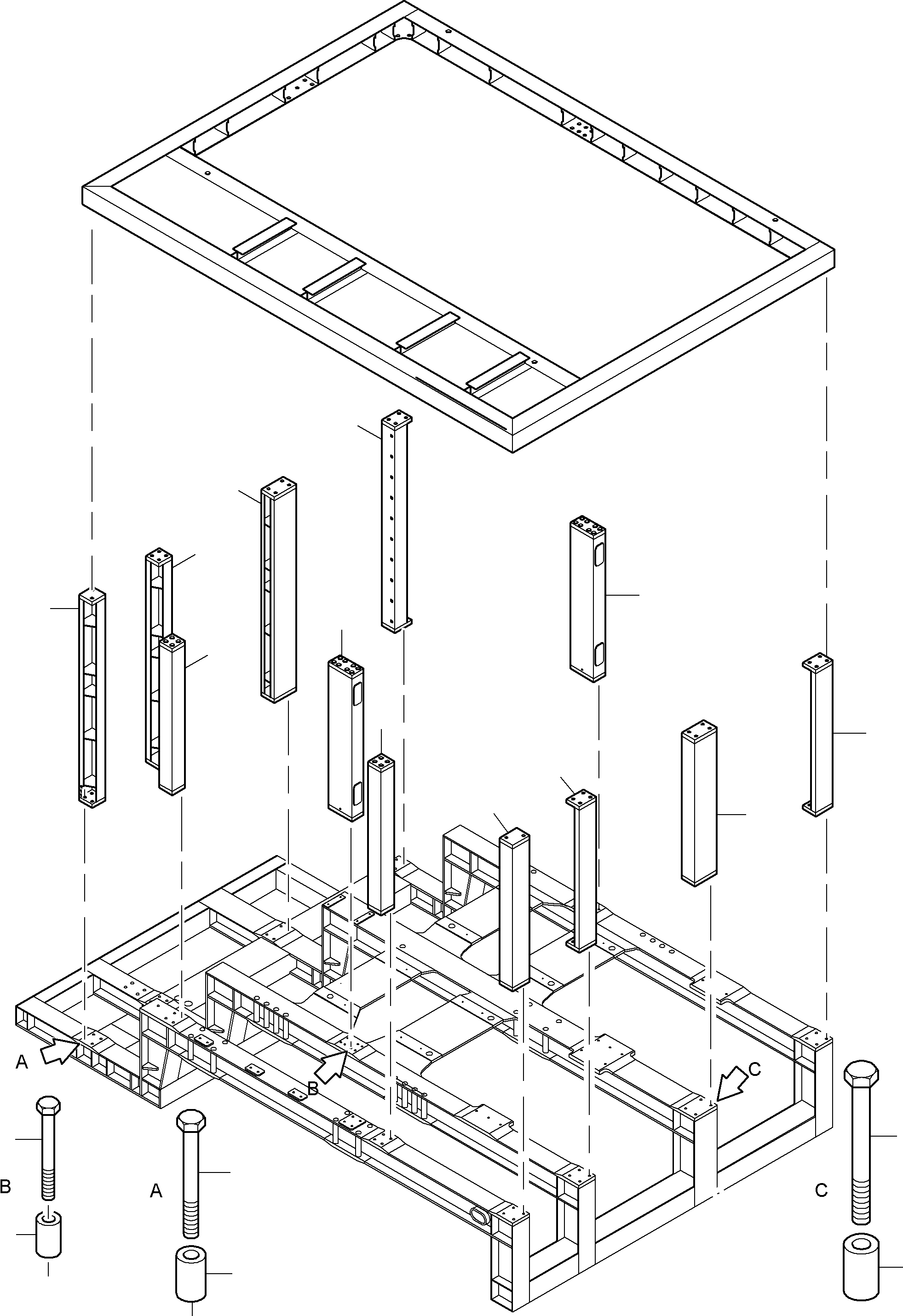 Post 910 802 40 KOMATSU