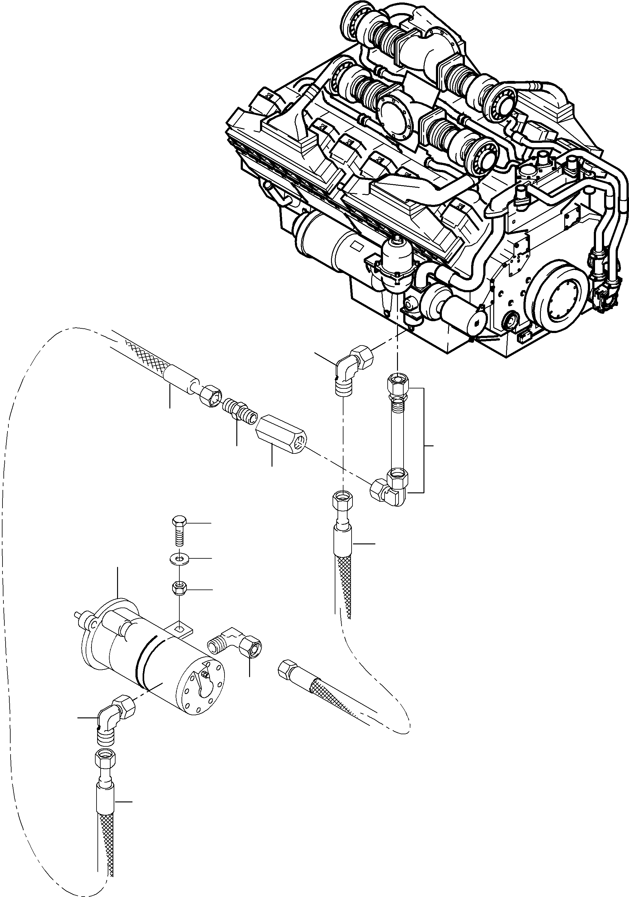 Соединительный штуцер 793 587 73 KOMATSU