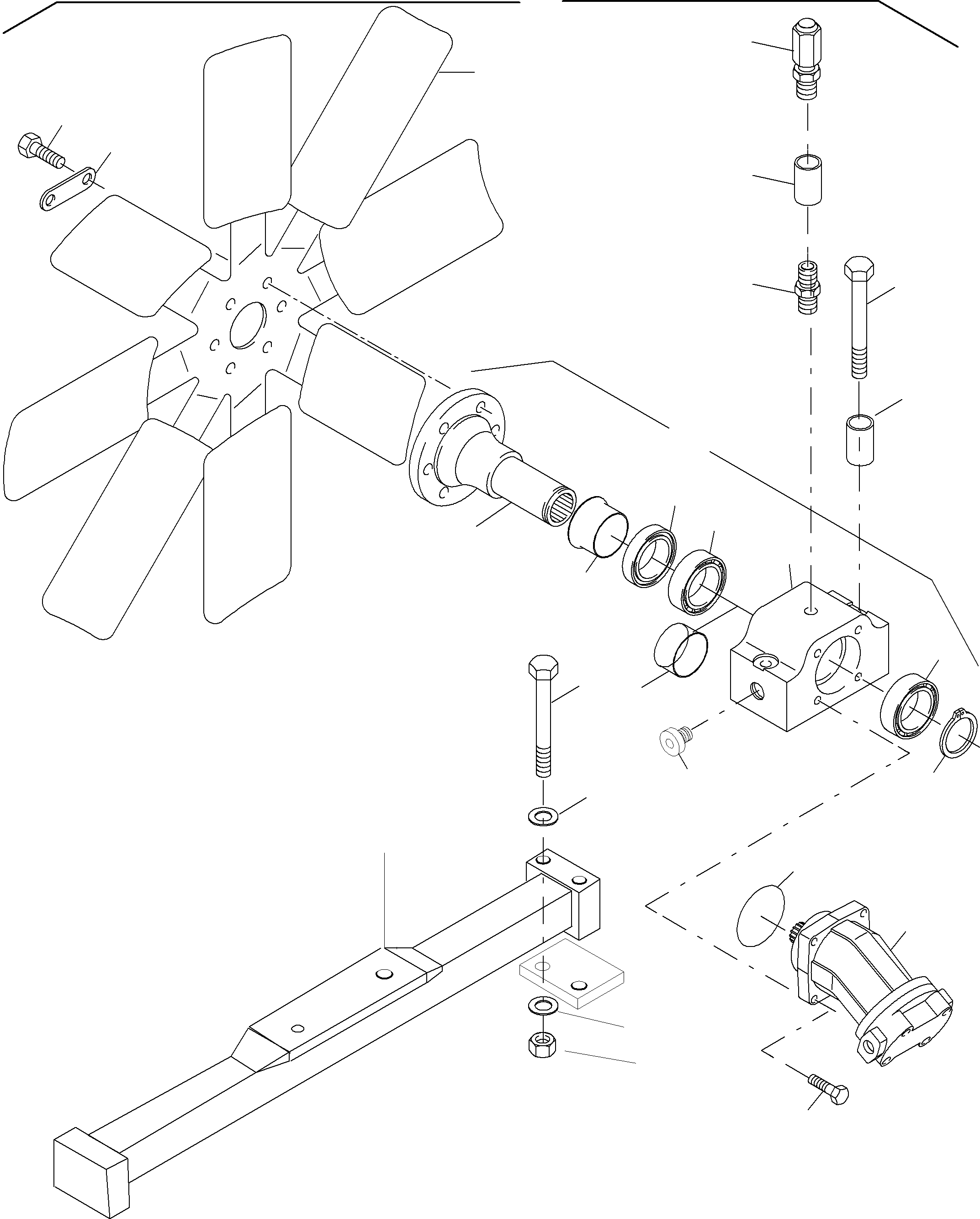 Fan drive assy. 903 893 40 KOMATSU