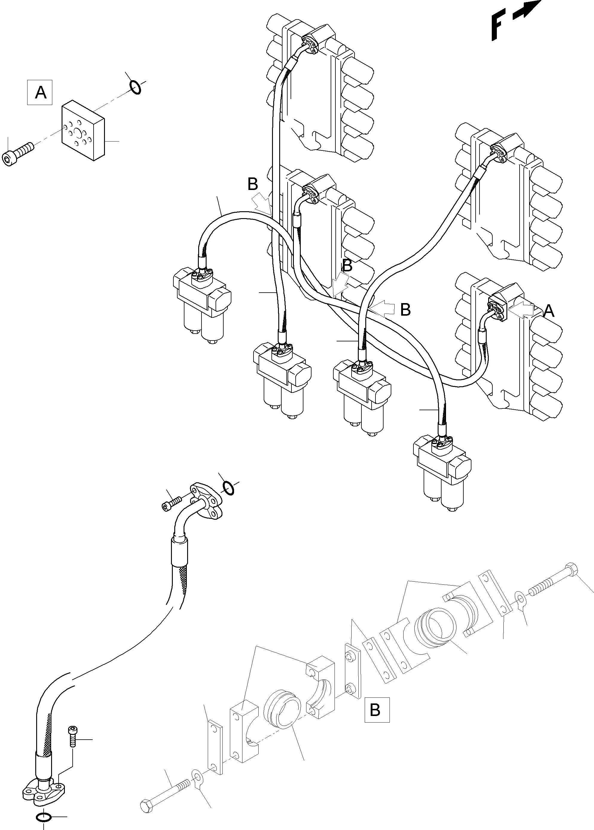 Hose assy. DN 50 x 2750 940 381 40 KOMATSU
