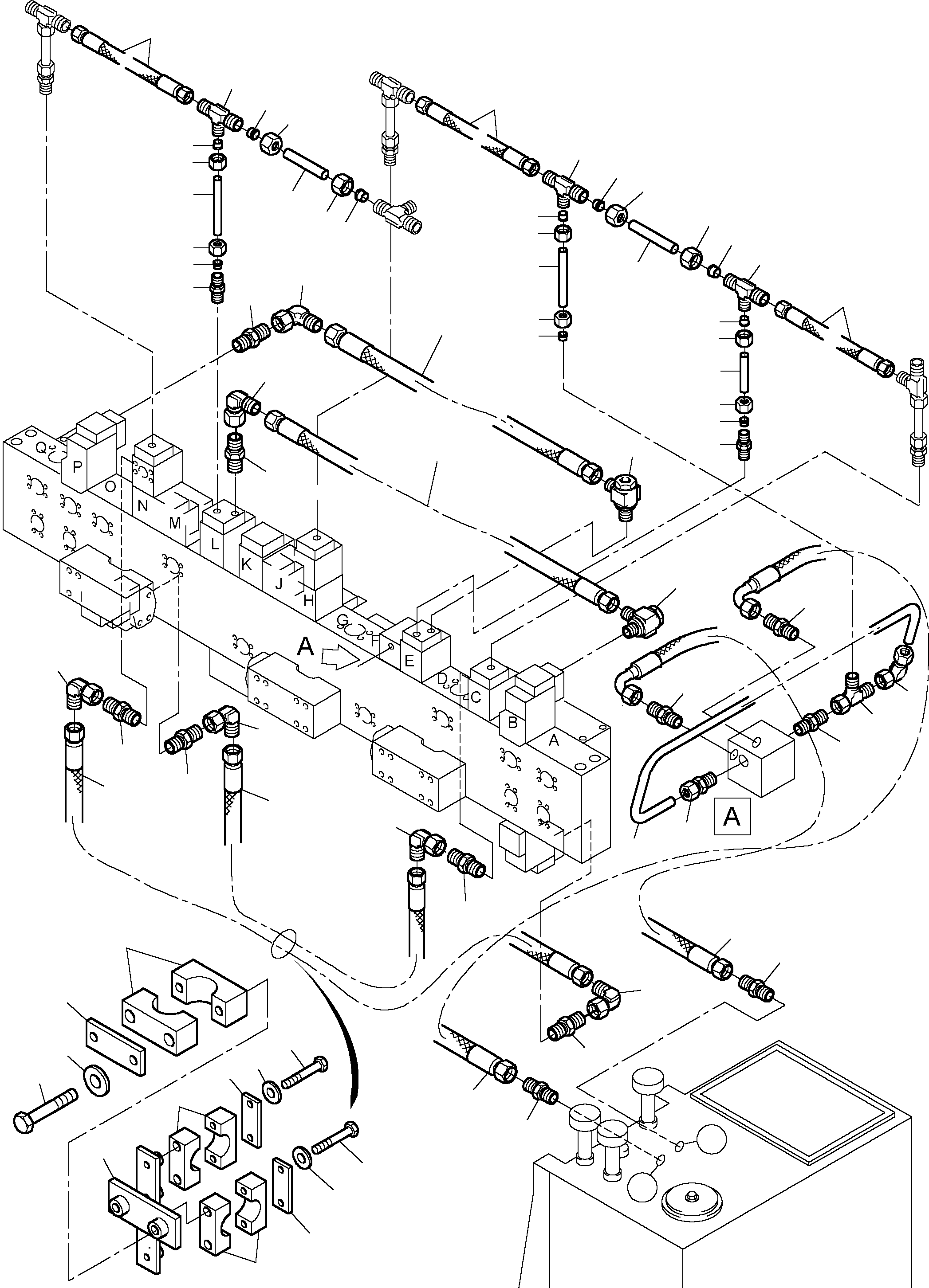 Pipe assy. Ø 10 641 567 40 KOMATSU