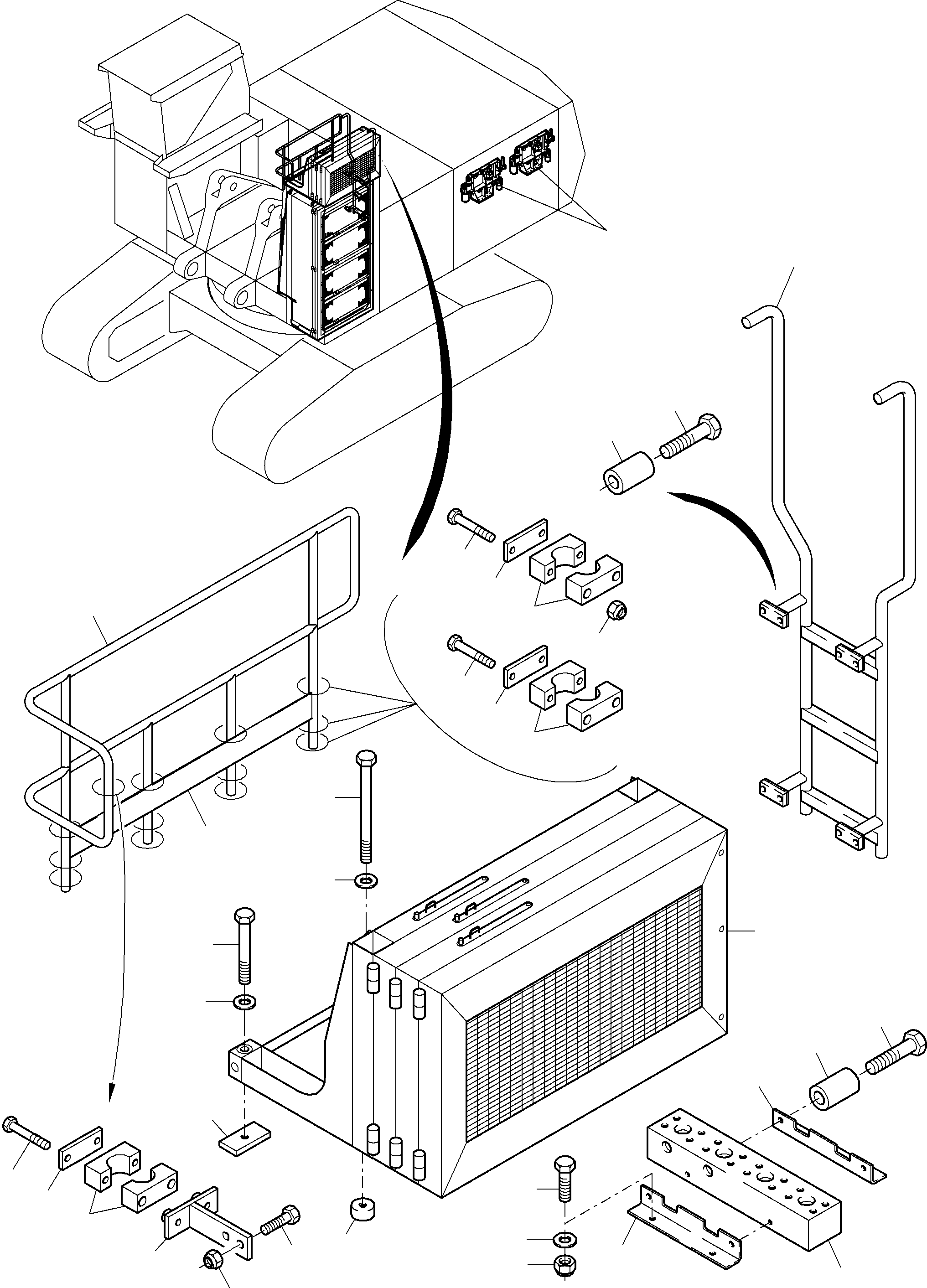 Flange plate 922 968 40 KOMATSU
