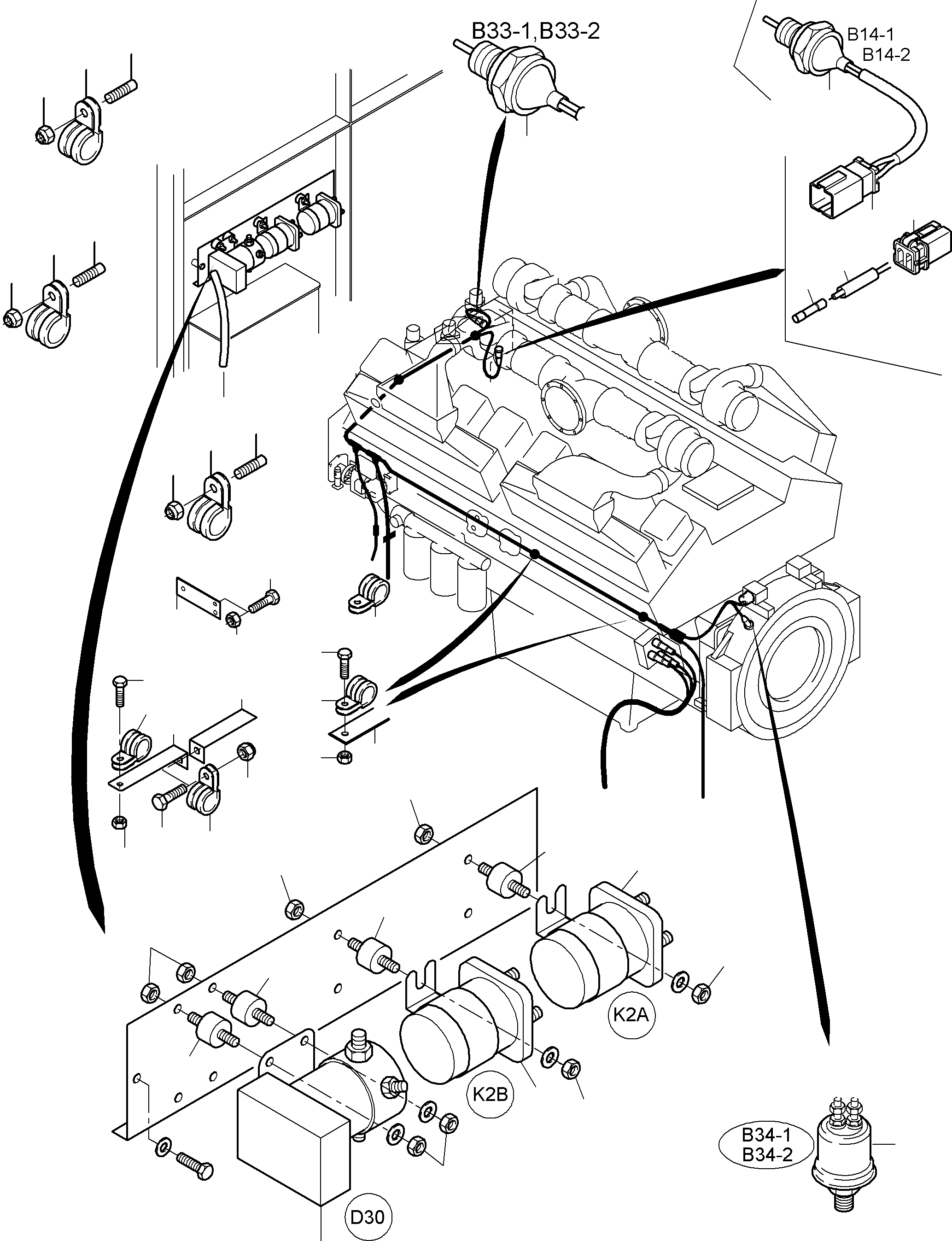 Temperature sensor 907 652 40 KOMATSU