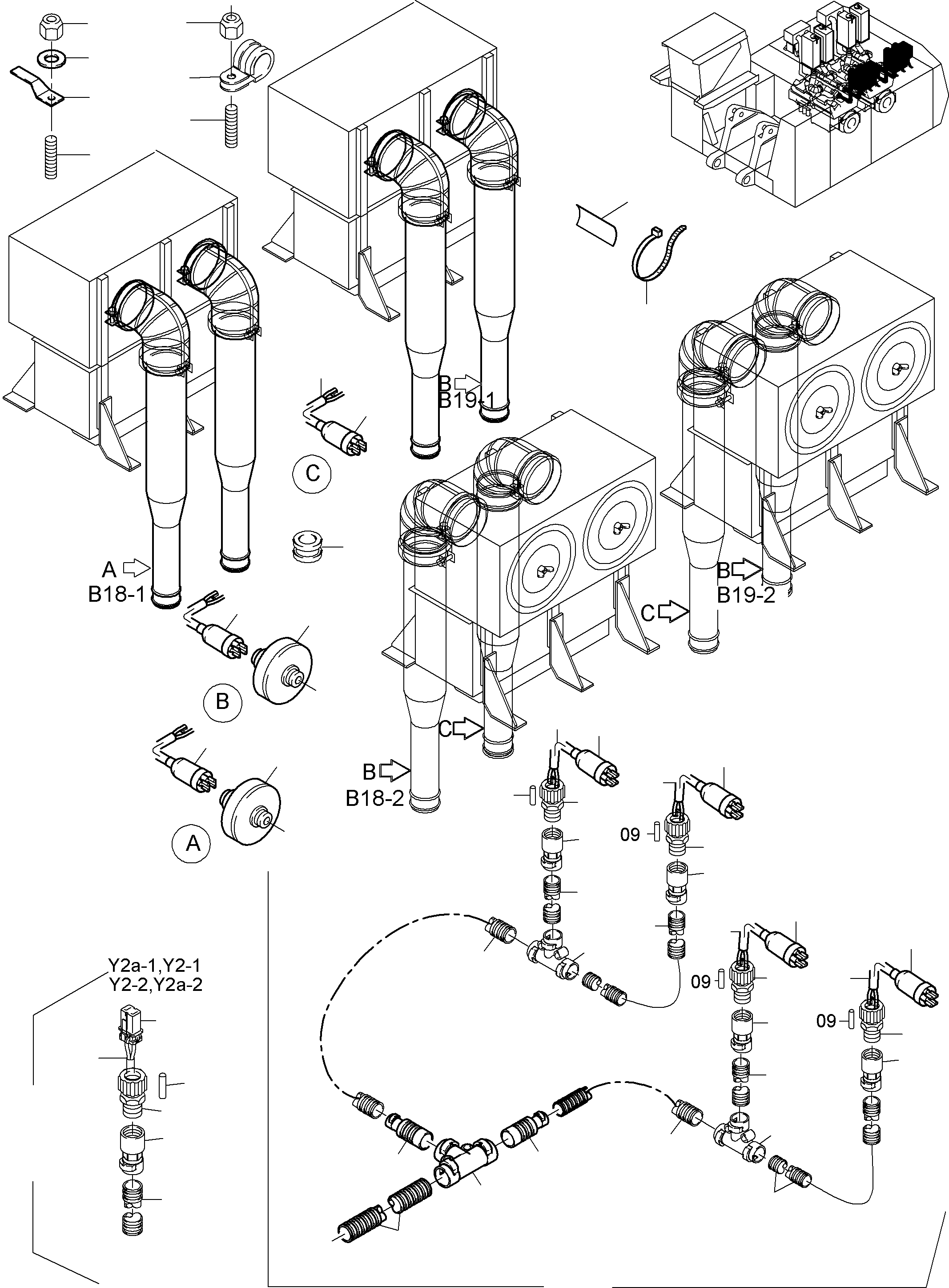 Жгут проводов - cold start Y2-2 944 093 40 KOMATSU