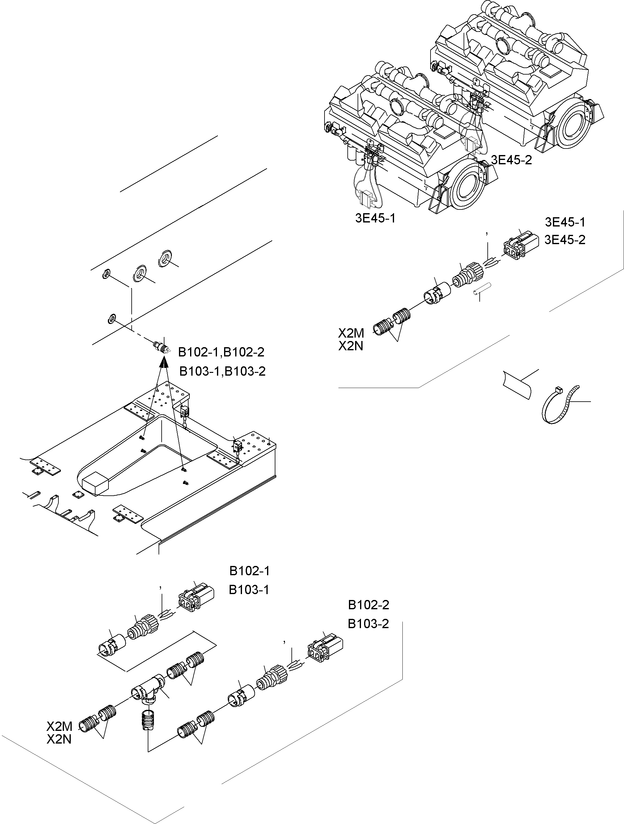Жгут проводов - engine oil pump 2 944 677 40 KOMATSU