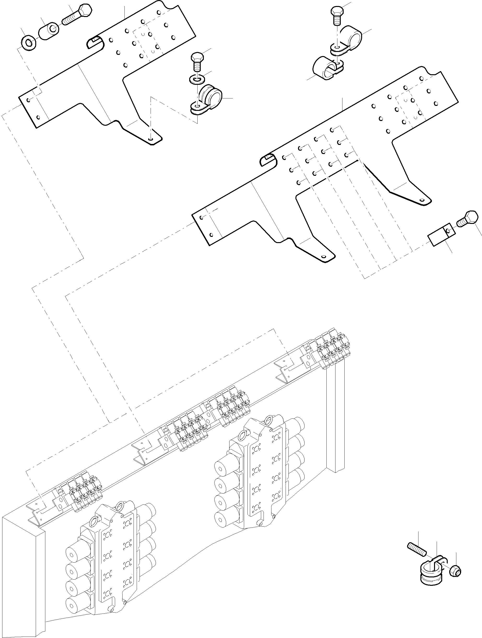 Фиксирующая пластина 944 078 40 KOMATSU