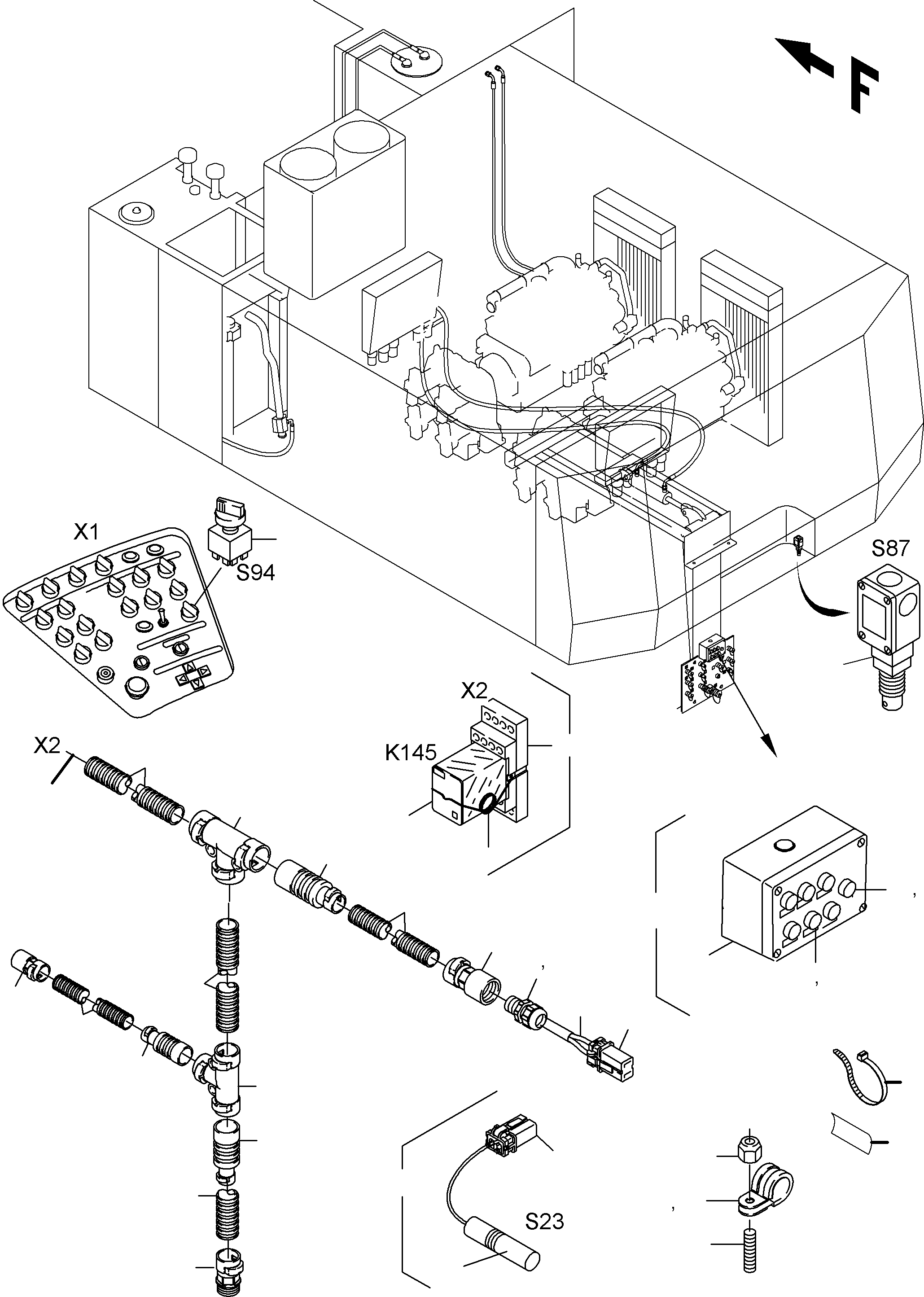 Пустой корпус 324 430 40 KOMATSU
