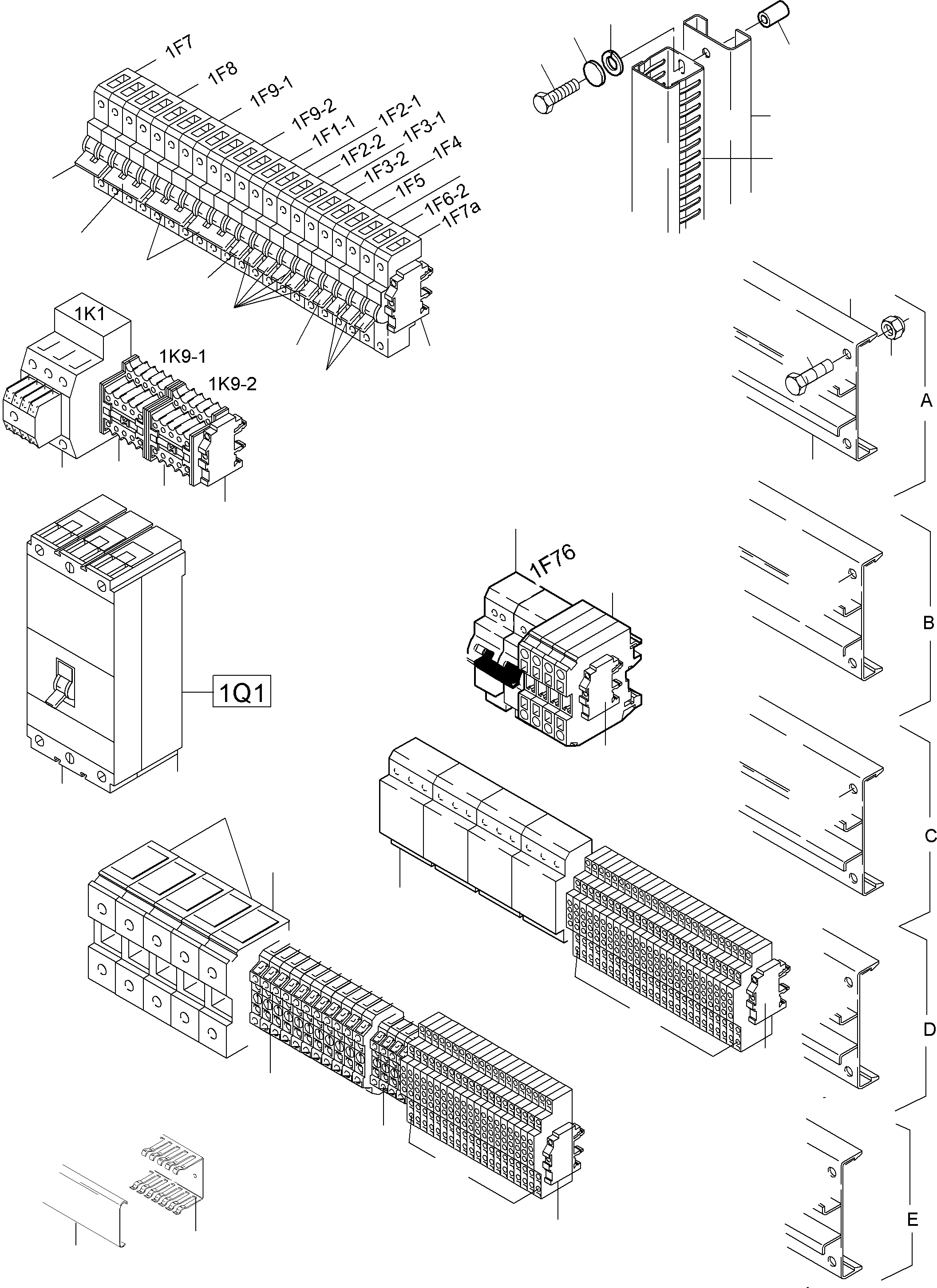 Power switch 225A 941 212 40 KOMATSU