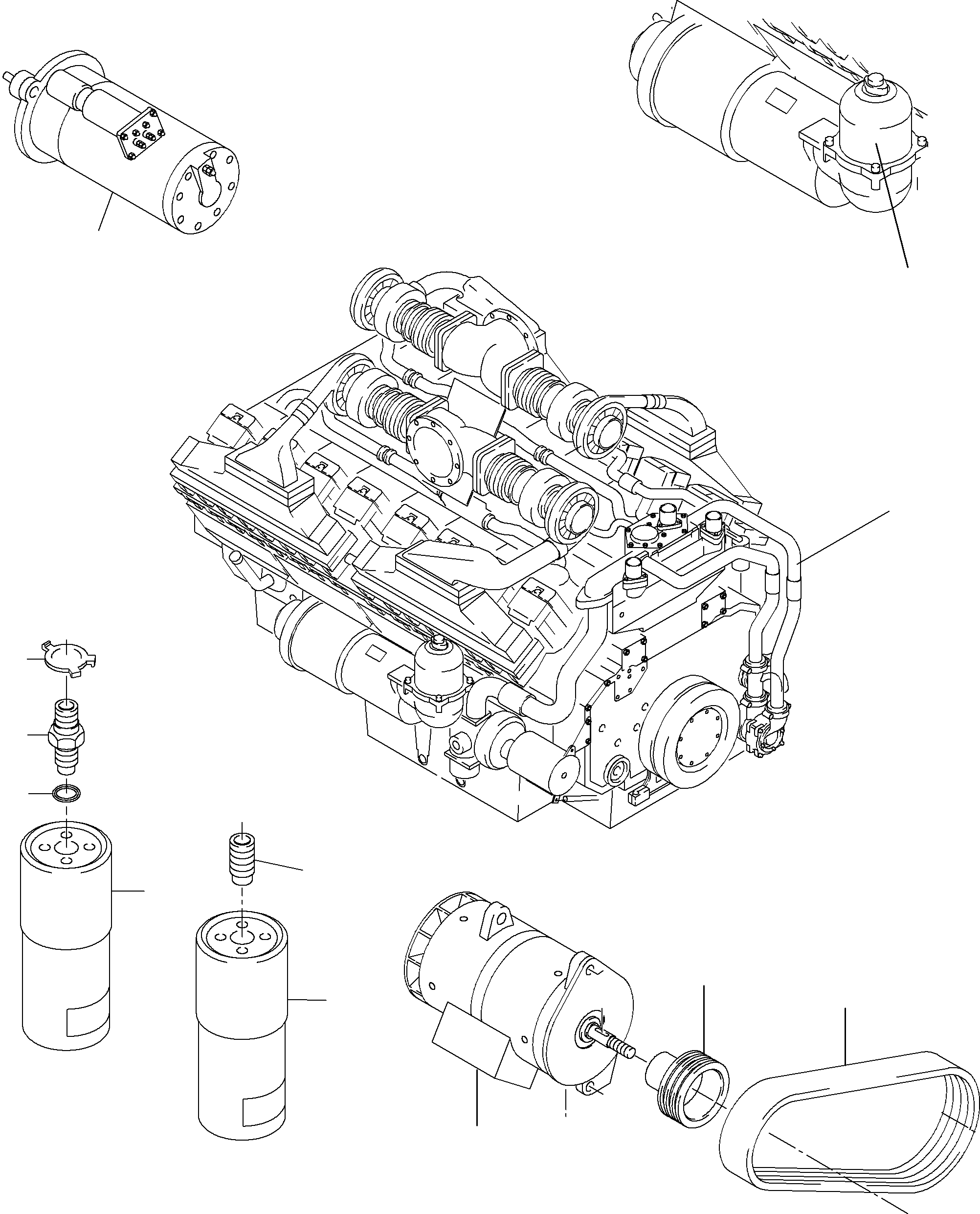 Water filter (CU-engine) 793 565 73 KOMATSU