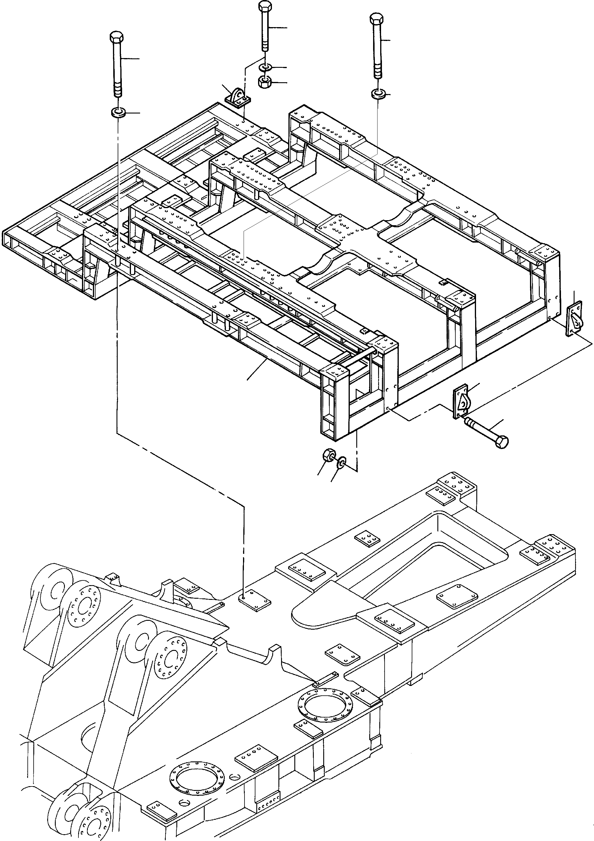 Power frame 919 760 40 KOMATSU