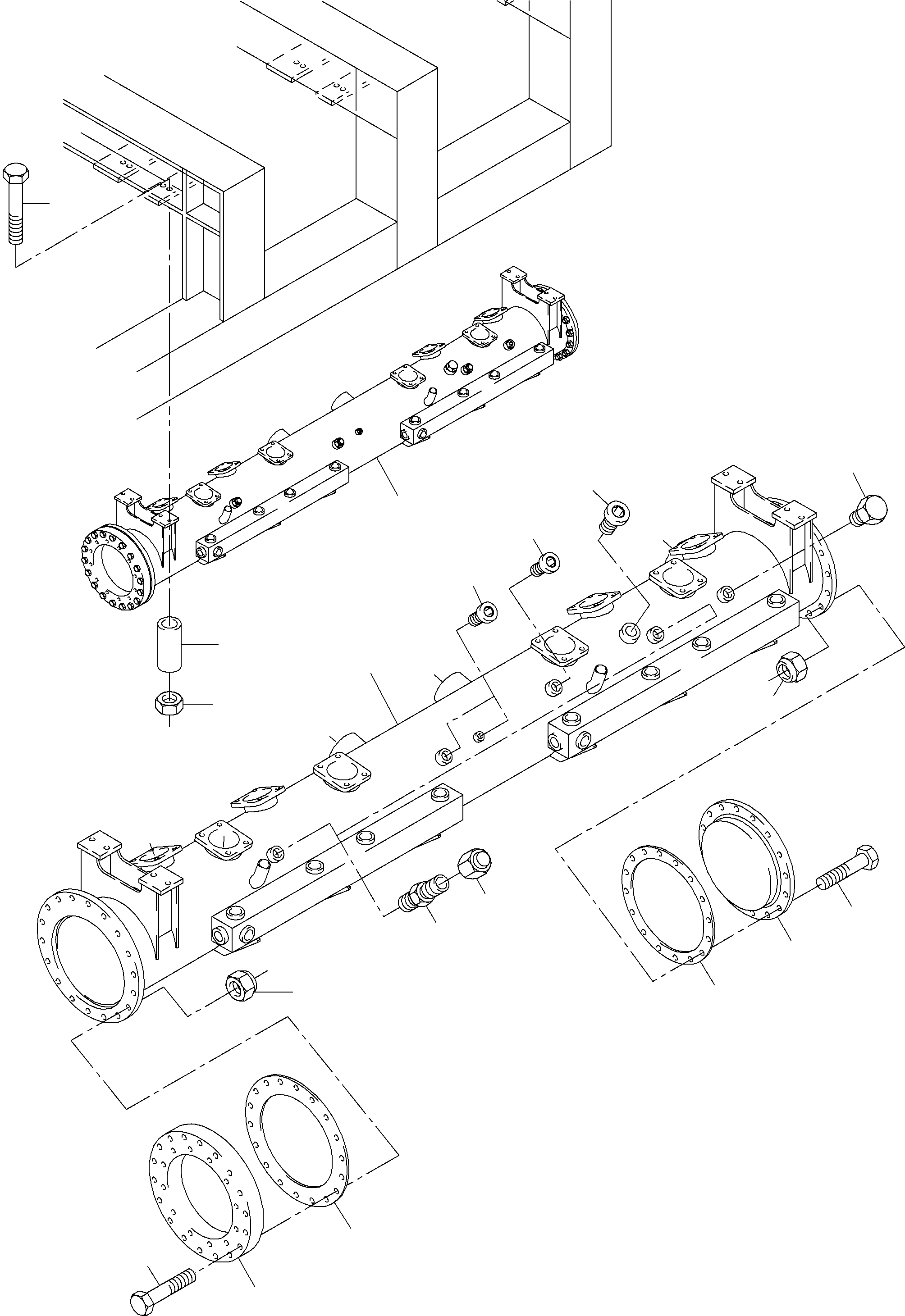 Suction tank assy. 917 930 40 KOMATSU