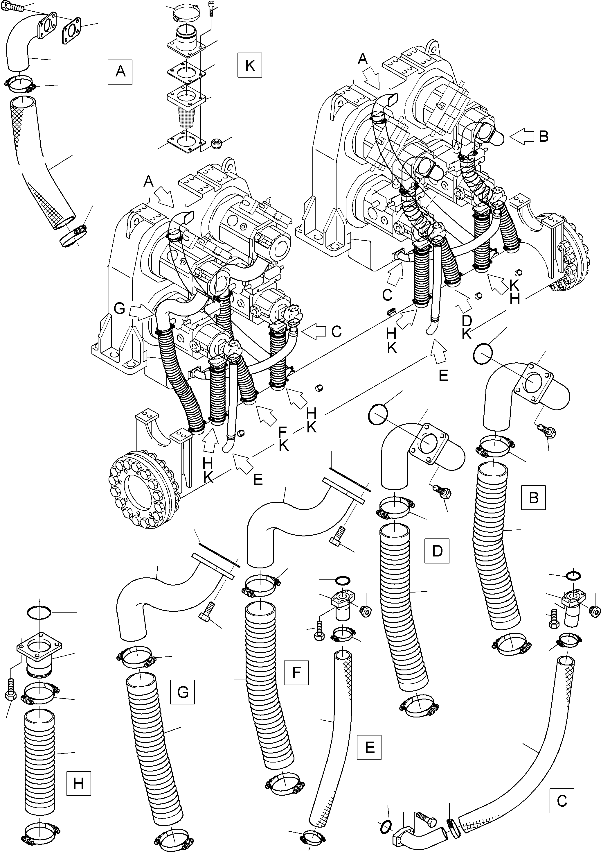Intake 943 823 40 KOMATSU