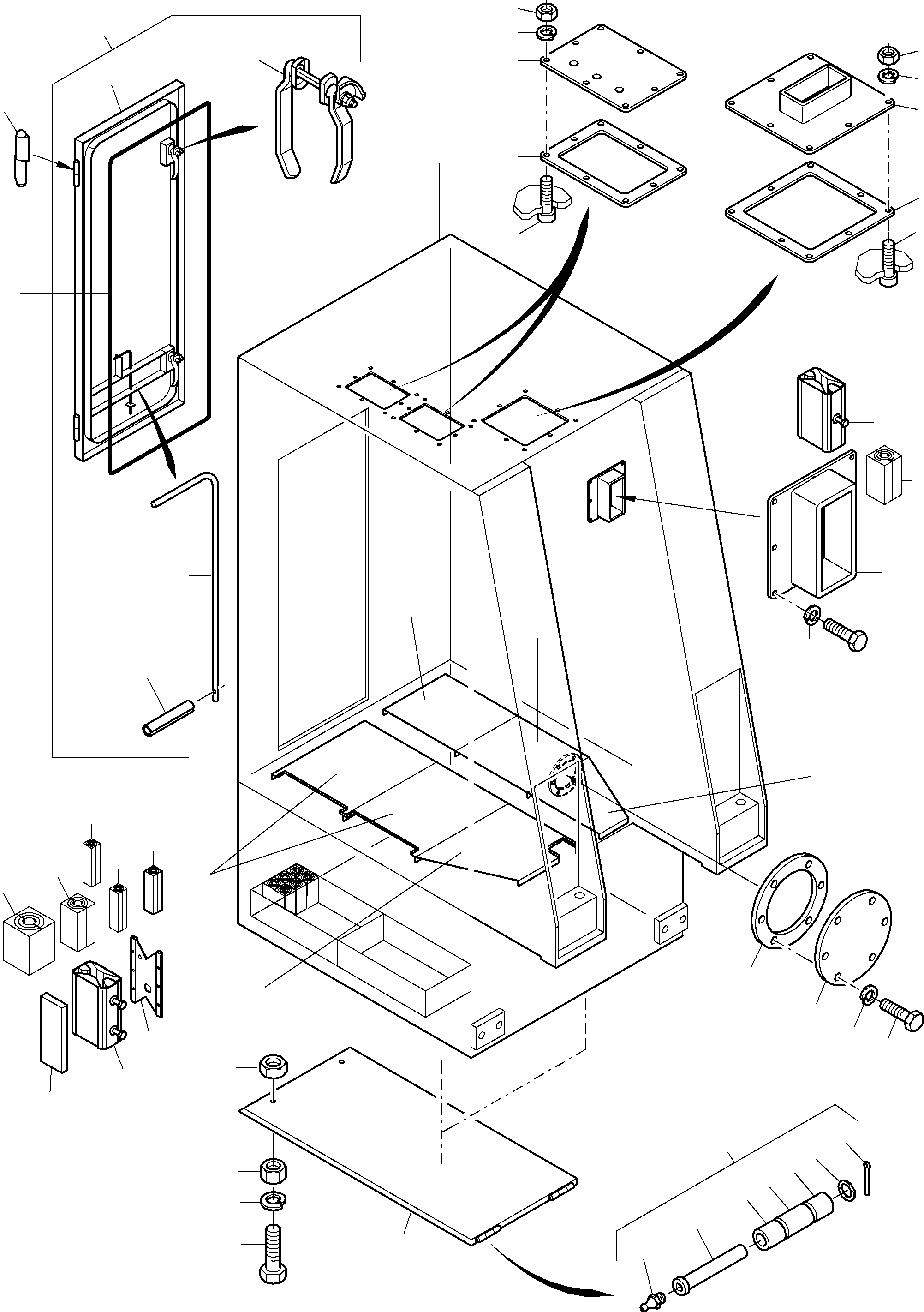Flange plate 949 232 40 KOMATSU