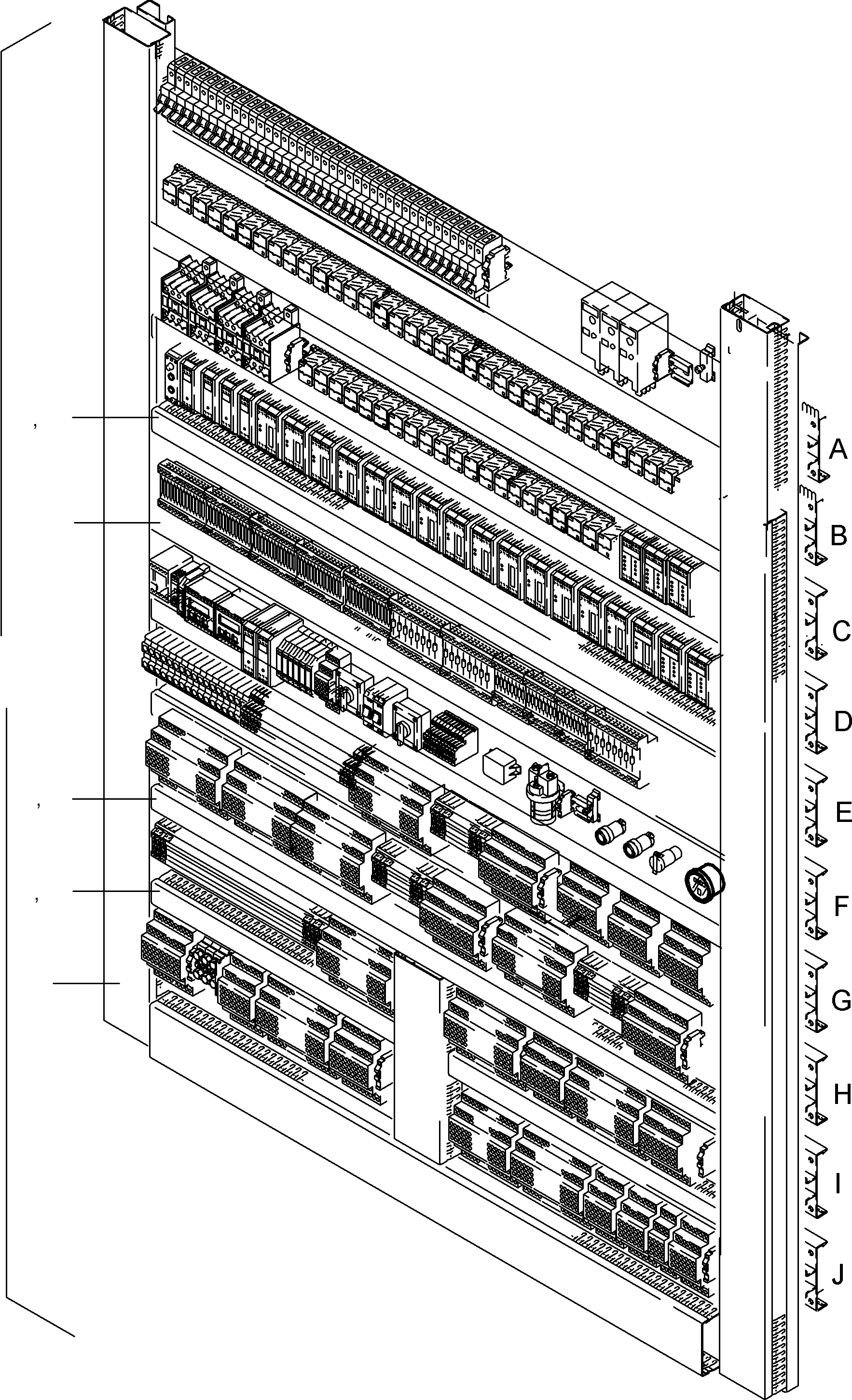 Switch framing with electr. parts 939 345 40 KOMATSU