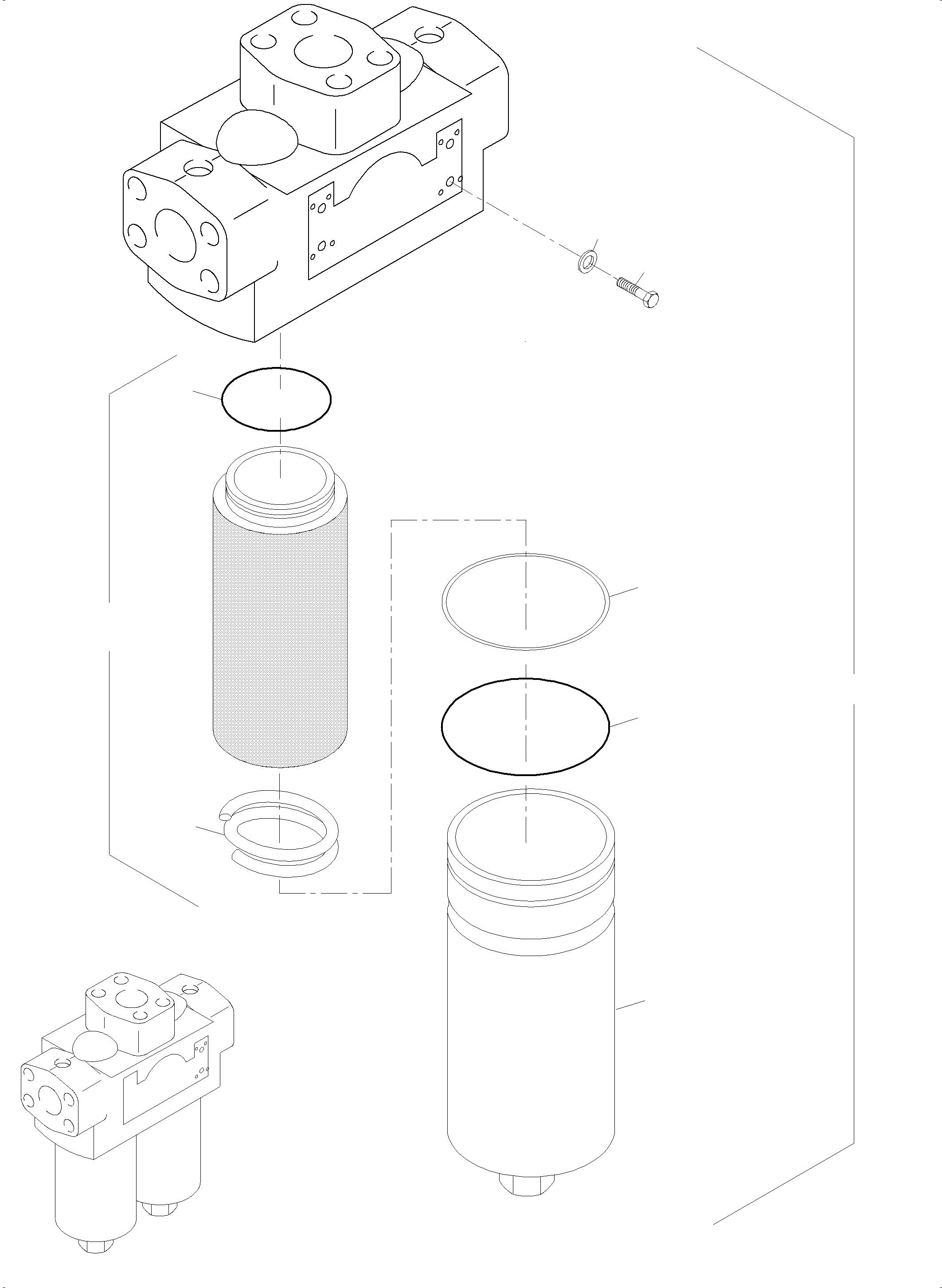 H.P. filter assy. 941 348 40 KOMATSU