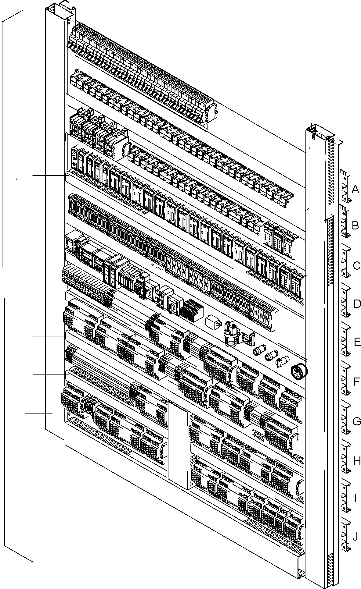 Switch framing with electr. parts 939 397 40 KOMATSU
